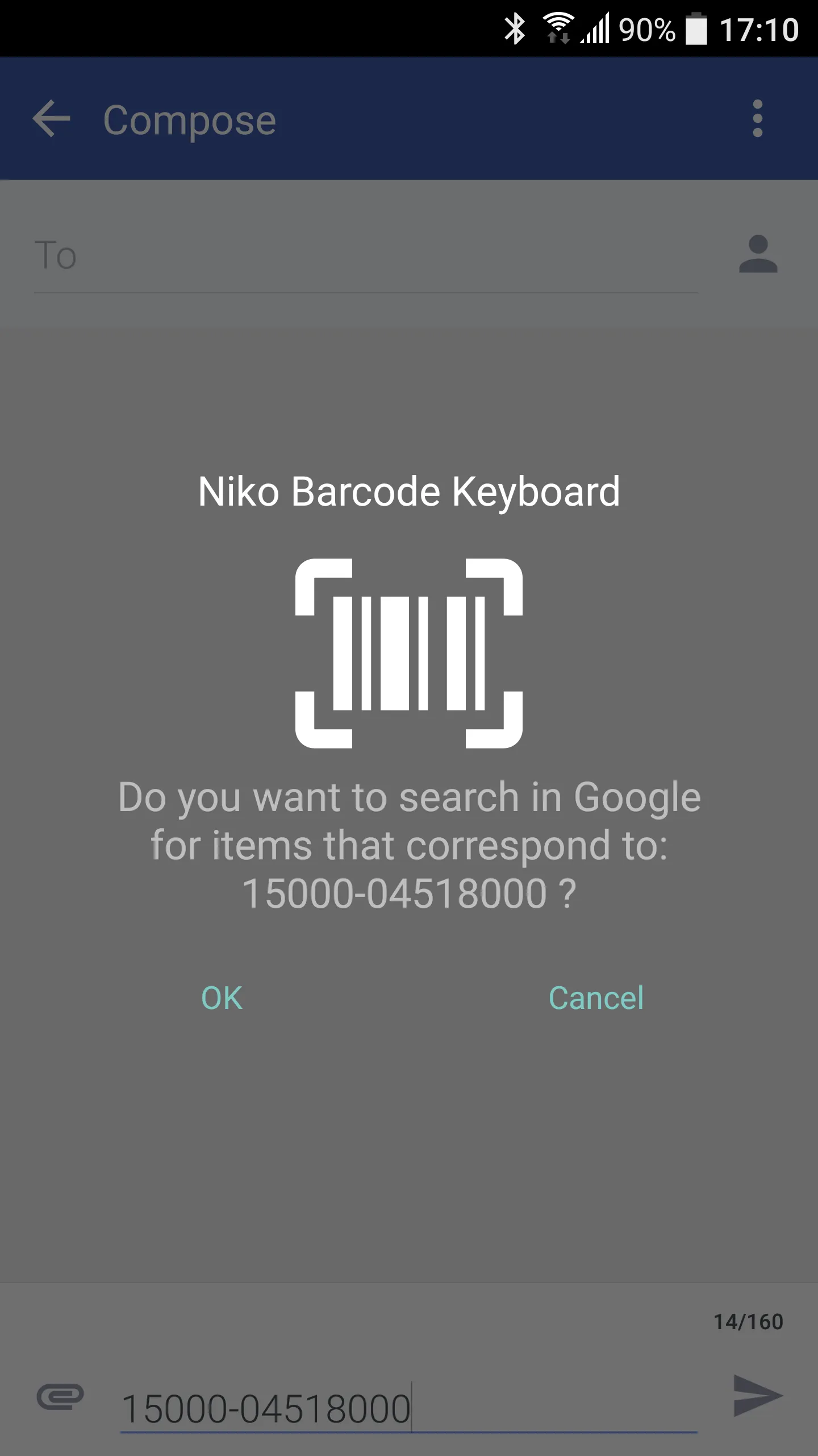 Barcode & QR code Keyboard | Indus Appstore | Screenshot