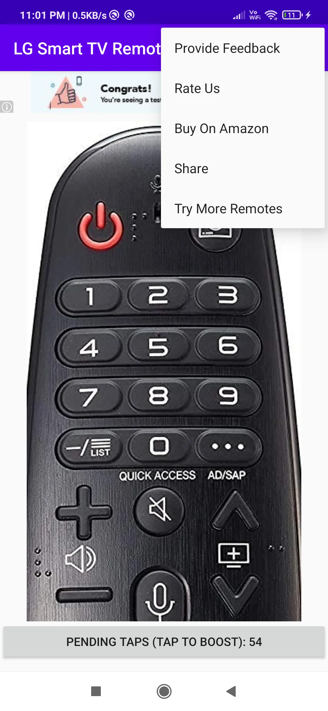 LG Smart TV Remote | Indus Appstore | Screenshot