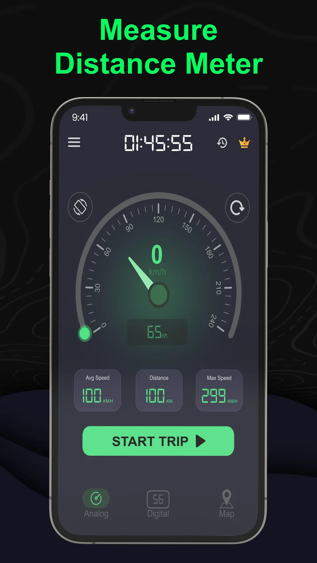 Odometer: GPS Speedometer App | Indus Appstore | Screenshot