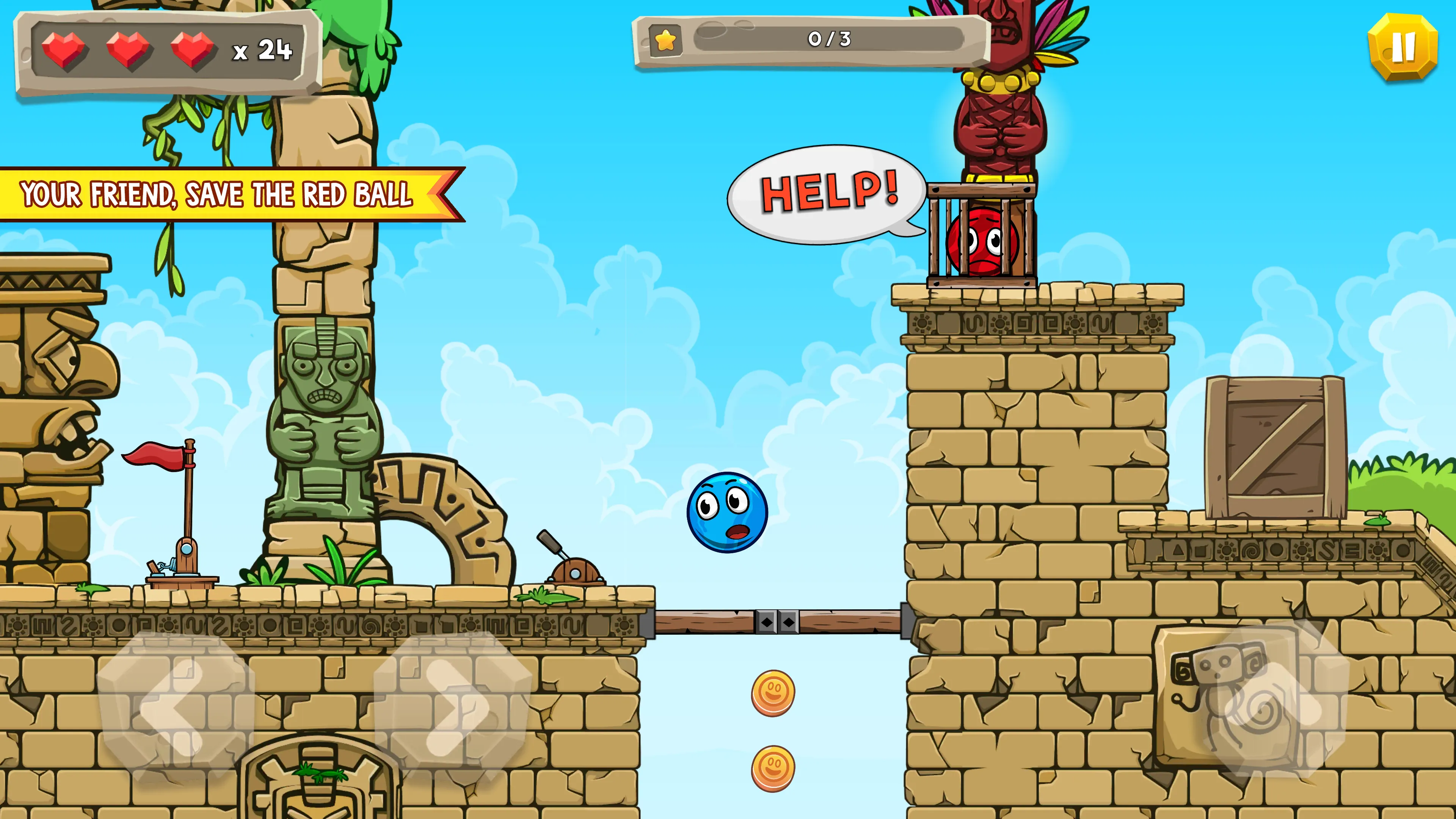 Blue Ball 11: Bounce Adventure | Indus Appstore | Screenshot