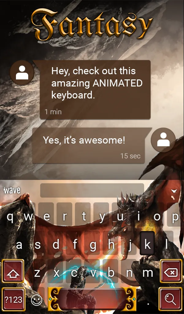 Fantasy Keyboard & Wallpaper | Indus Appstore | Screenshot