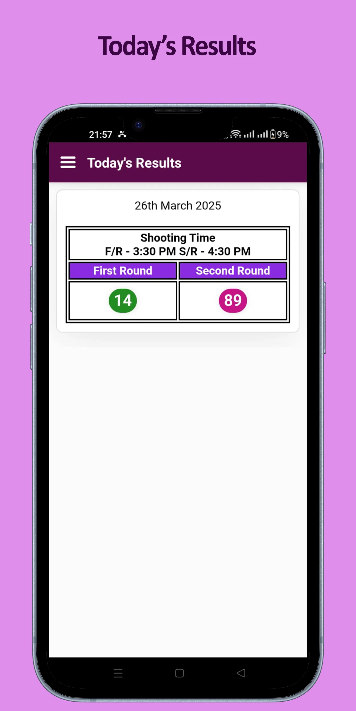 Shillong Teer Daily | Indus Appstore | Screenshot