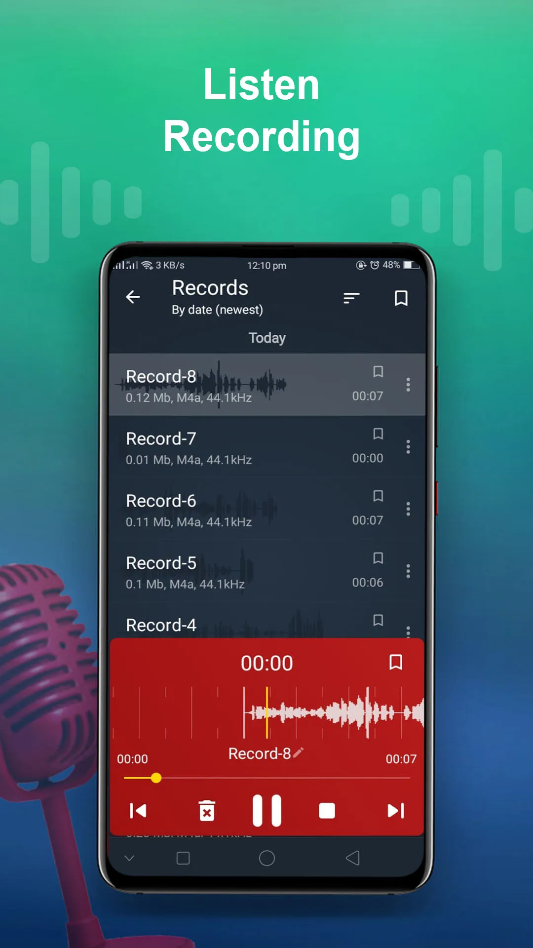 Voice Recorder – HD Sound | Indus Appstore | Screenshot