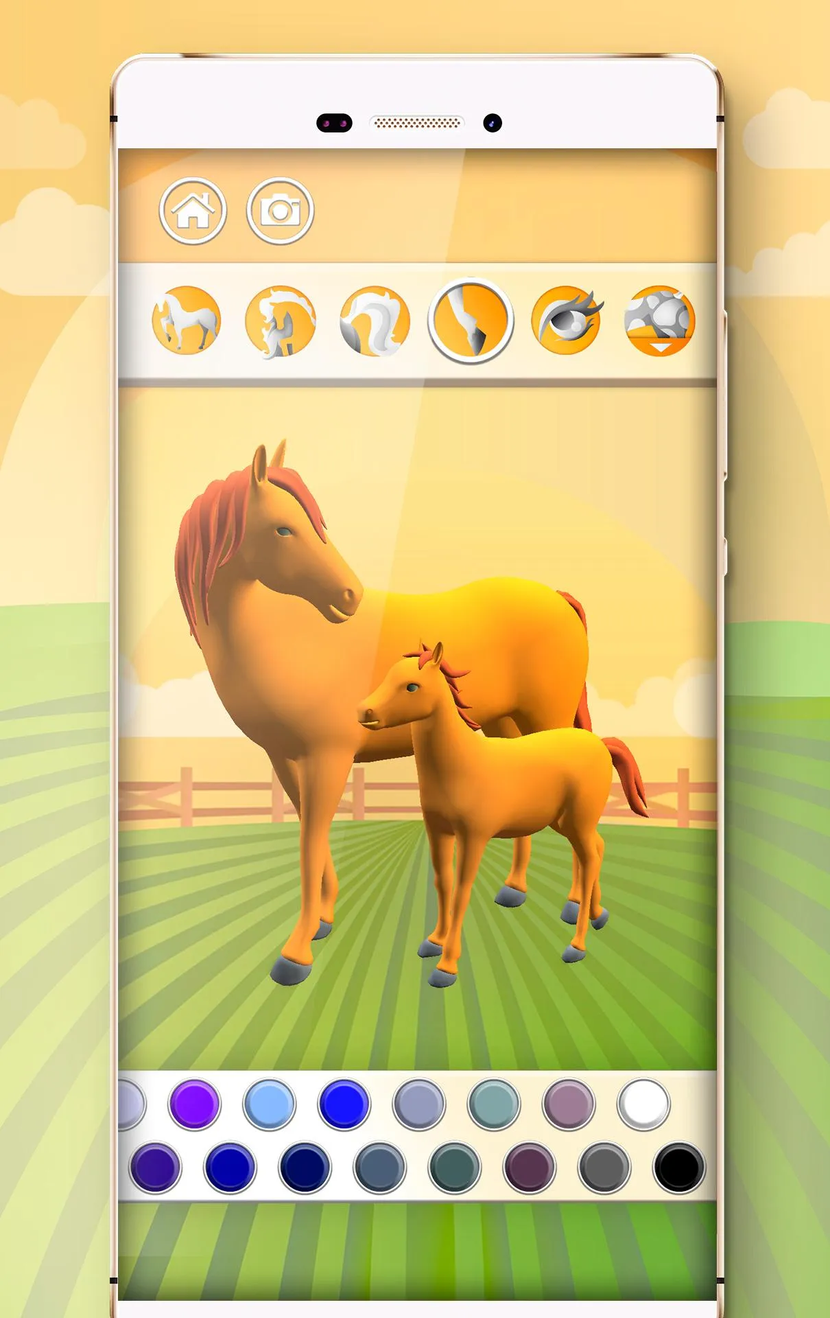 Horse Coloring Book 3D | Indus Appstore | Screenshot