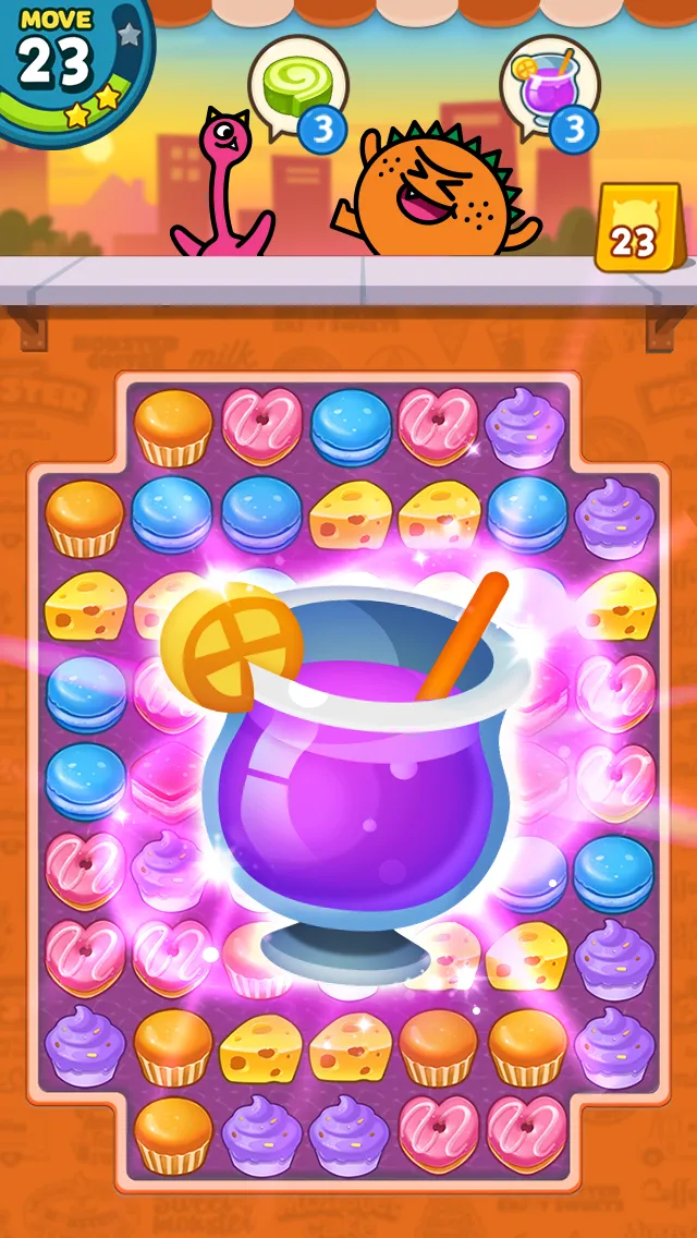 Sweet Monster Match3 Puzzle | Indus Appstore | Screenshot