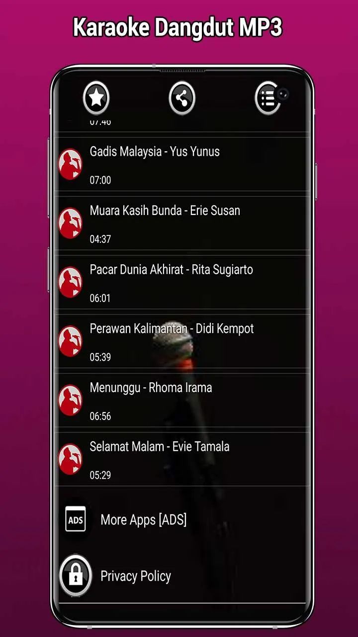 Karaoke Dangdut MP3 | Indus Appstore | Screenshot