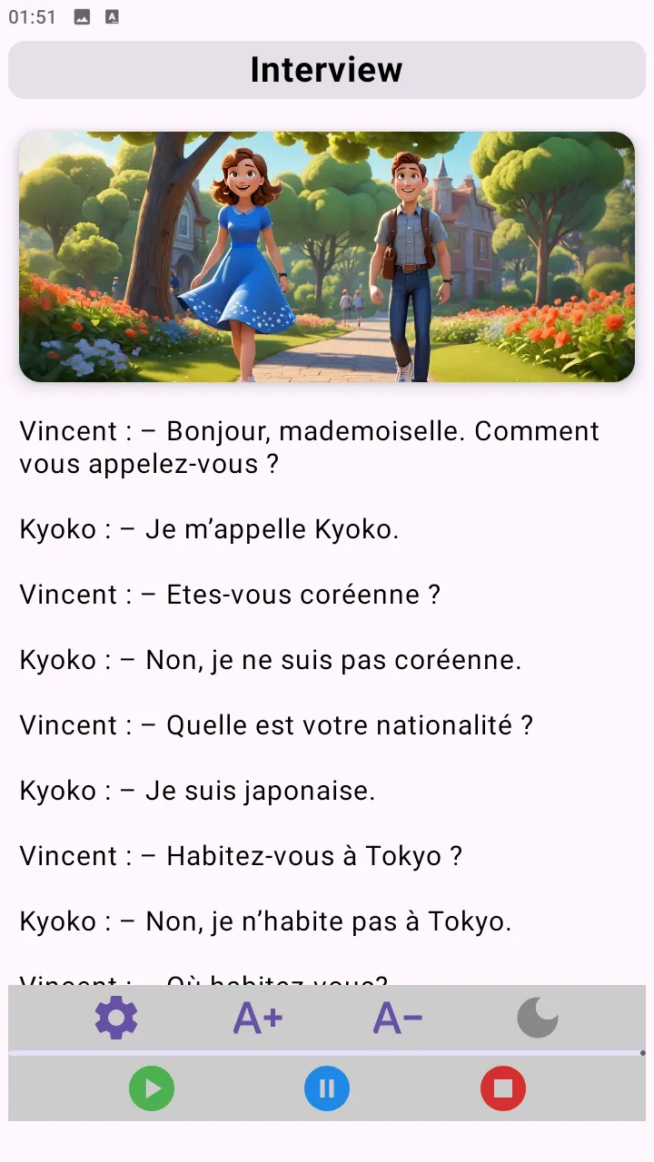 Grammaire Français + dialogues | Indus Appstore | Screenshot