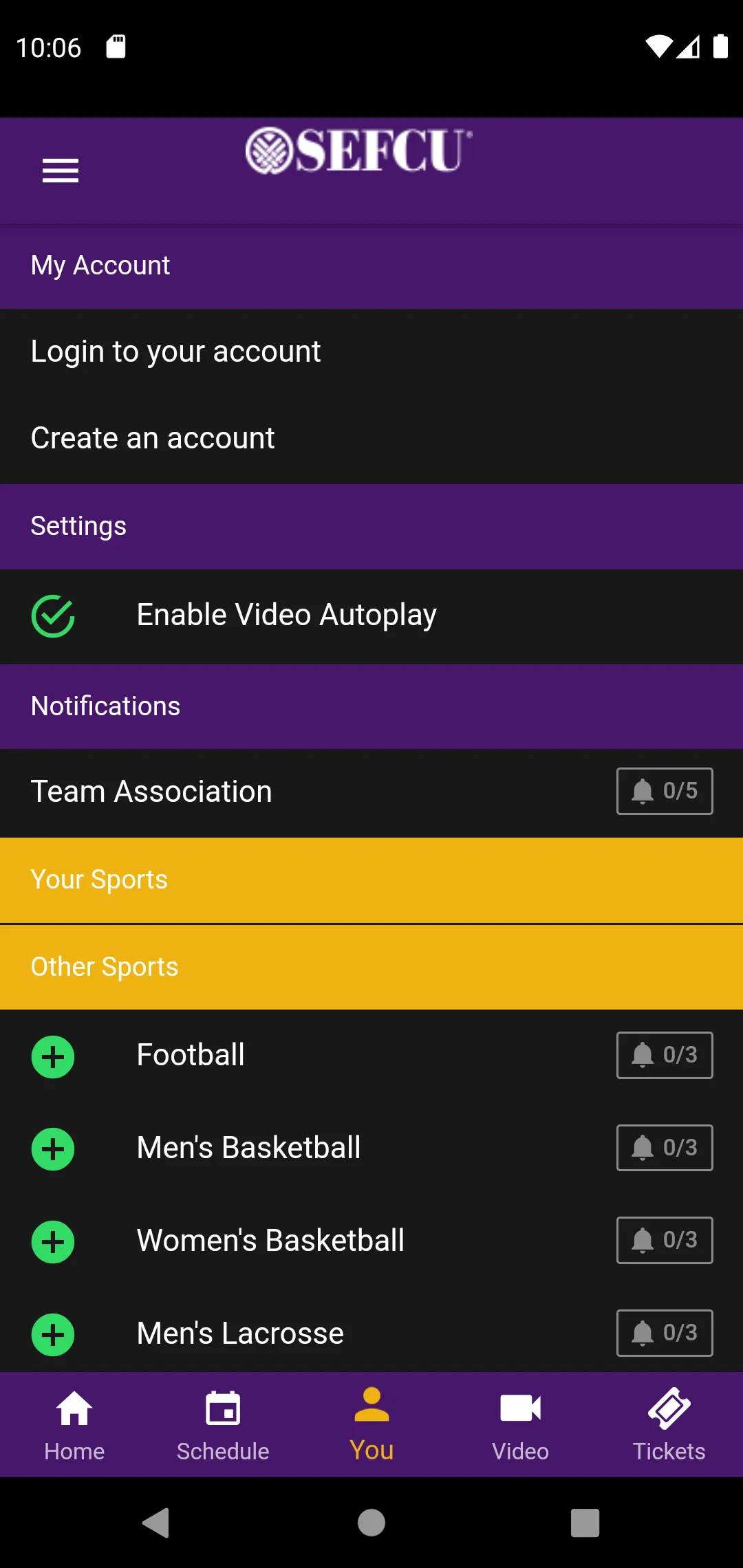 UAlbanySports | Indus Appstore | Screenshot