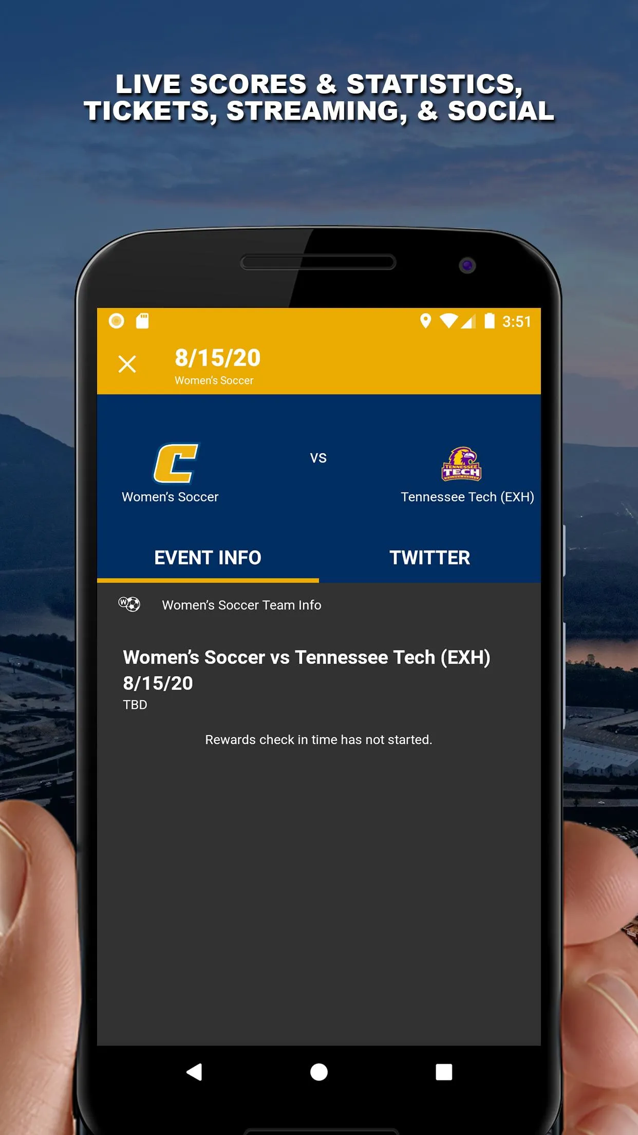 Chattanooga Mocs Athletics | Indus Appstore | Screenshot