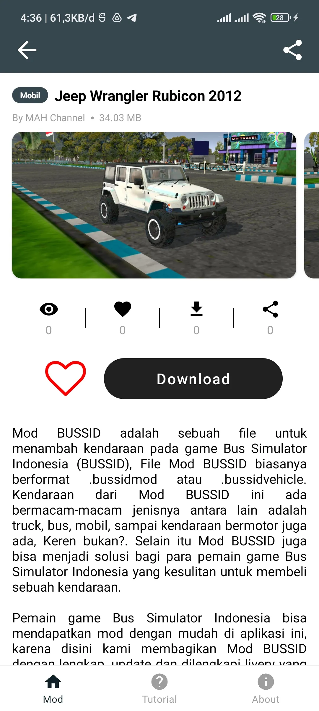 Modified Thar Mod Bussid | Indus Appstore | Screenshot