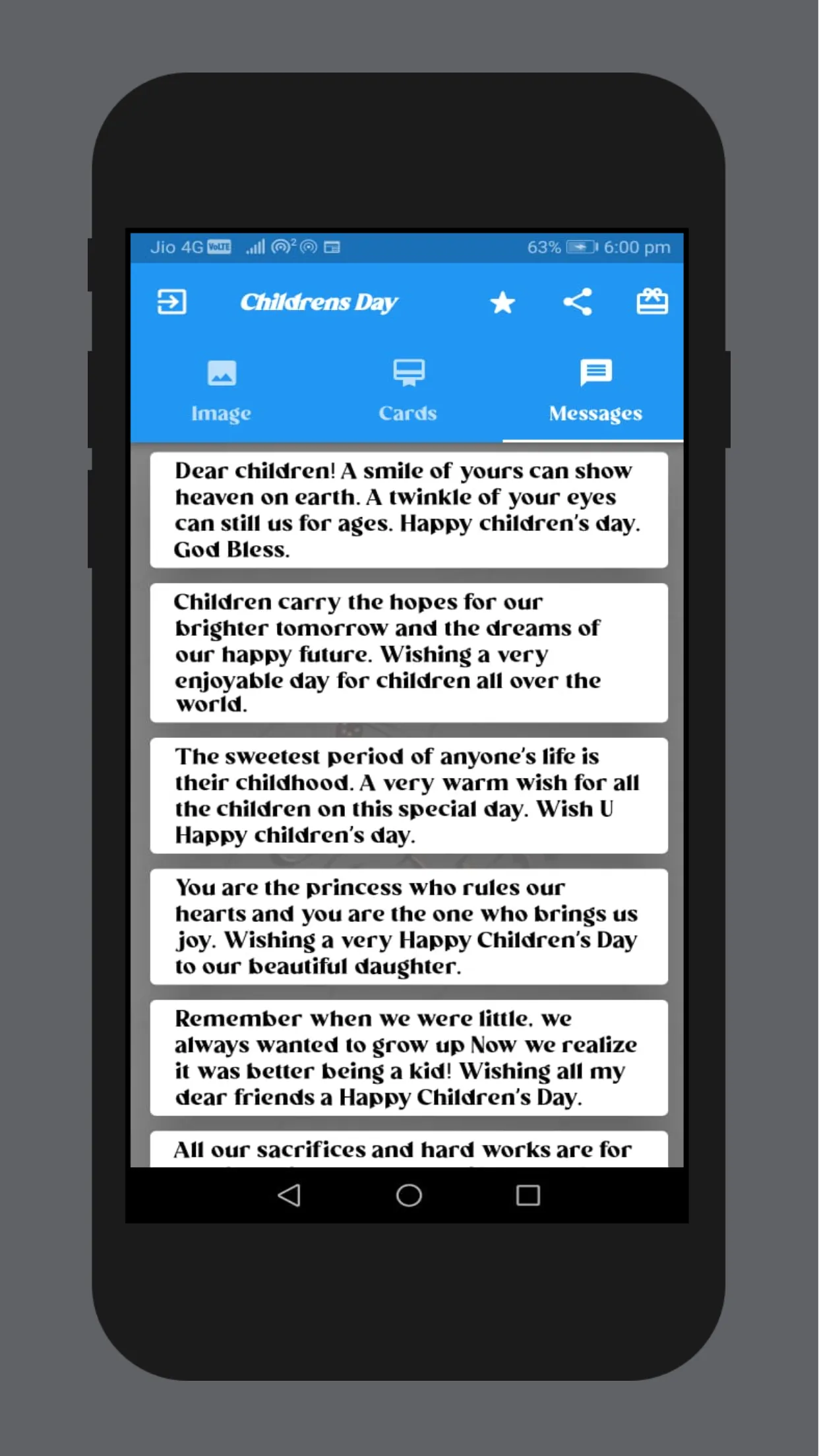 childrens day wishes | Indus Appstore | Screenshot