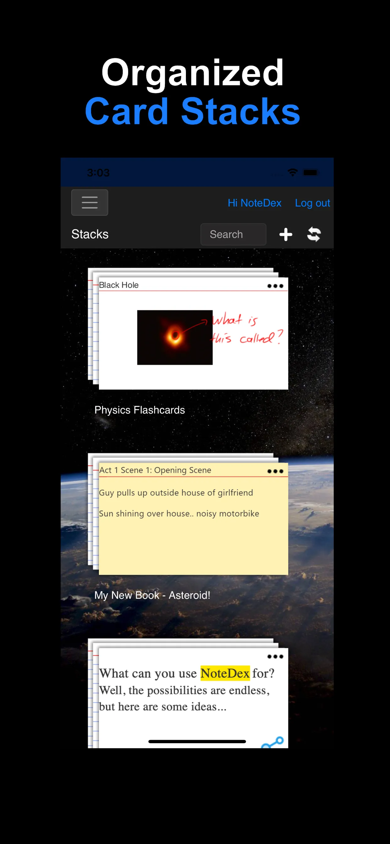 NoteDex: Index Cards Flashcard | Indus Appstore | Screenshot