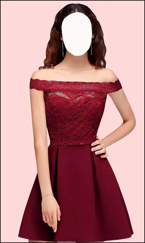 Women Off Neck Dress PhotoSuit | Indus Appstore | Screenshot