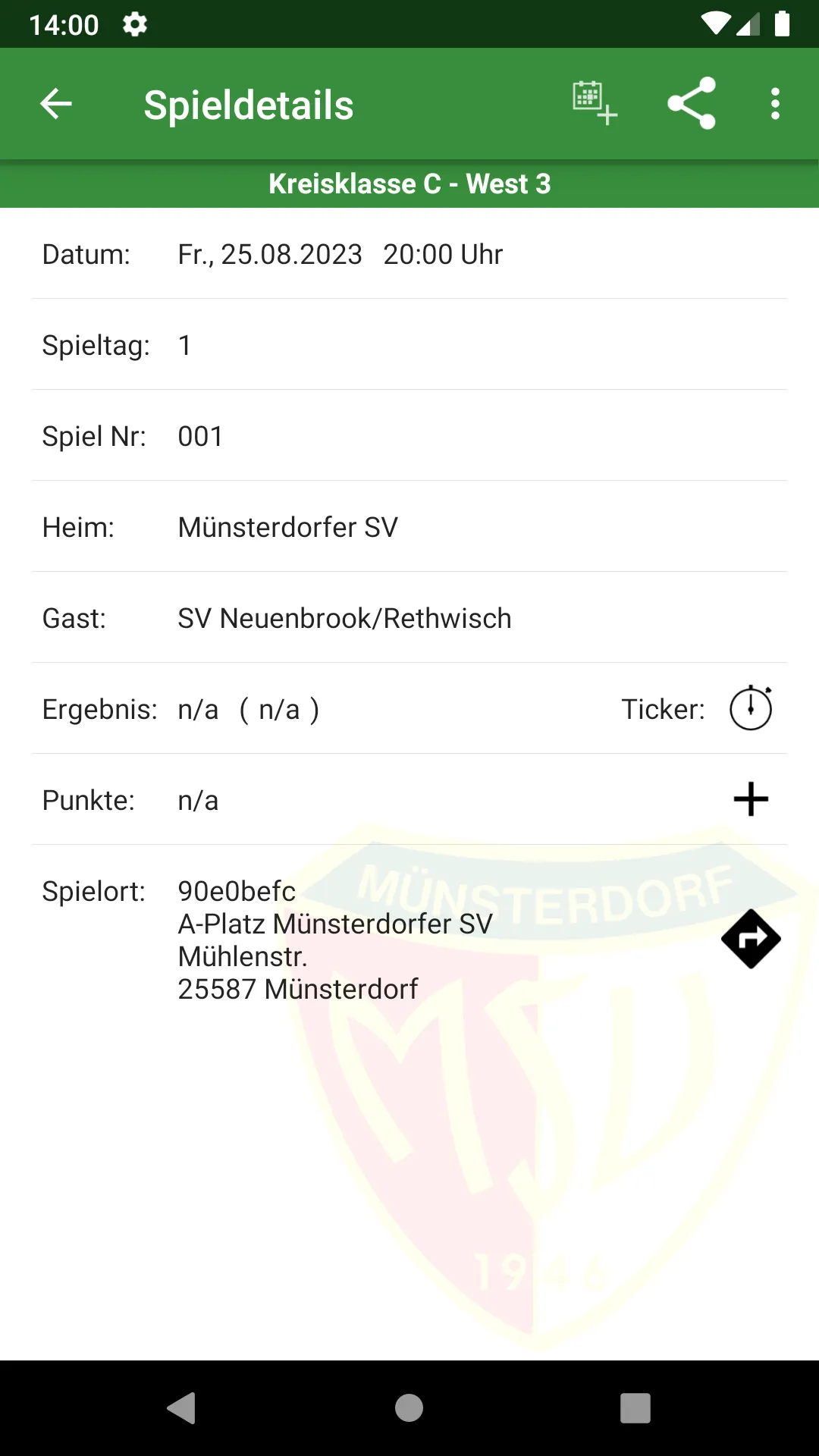 Münsterdorfer SV Fußball | Indus Appstore | Screenshot