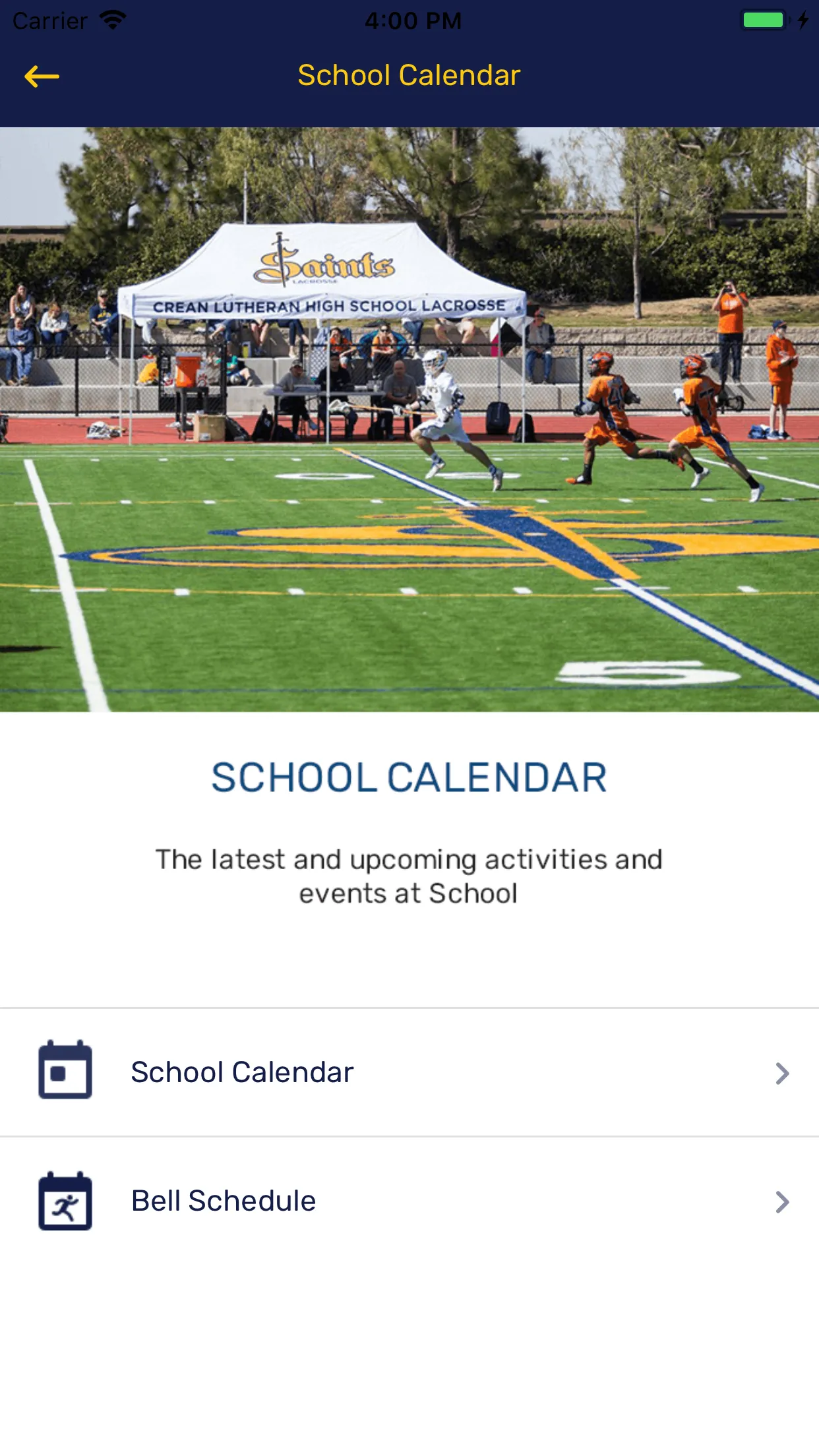 Crean Lutheran High School | Indus Appstore | Screenshot