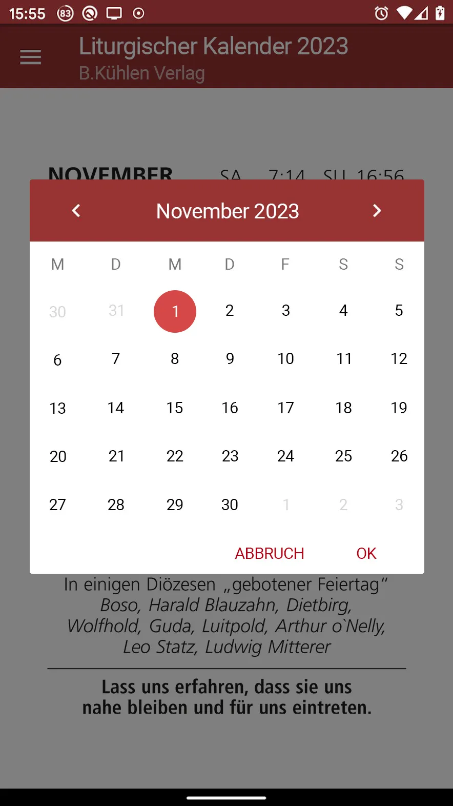 Liturgischer Kalender | Indus Appstore | Screenshot