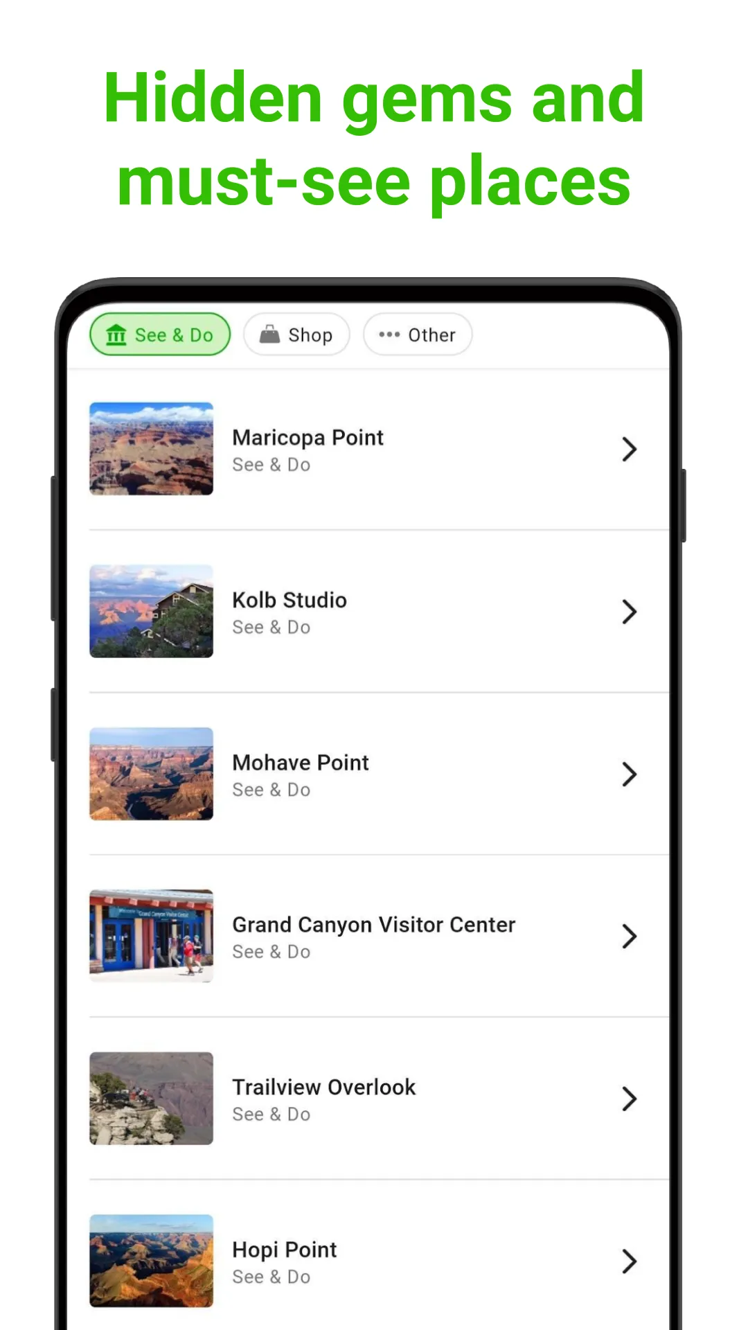 Grand Canyon Village Guide | Indus Appstore | Screenshot