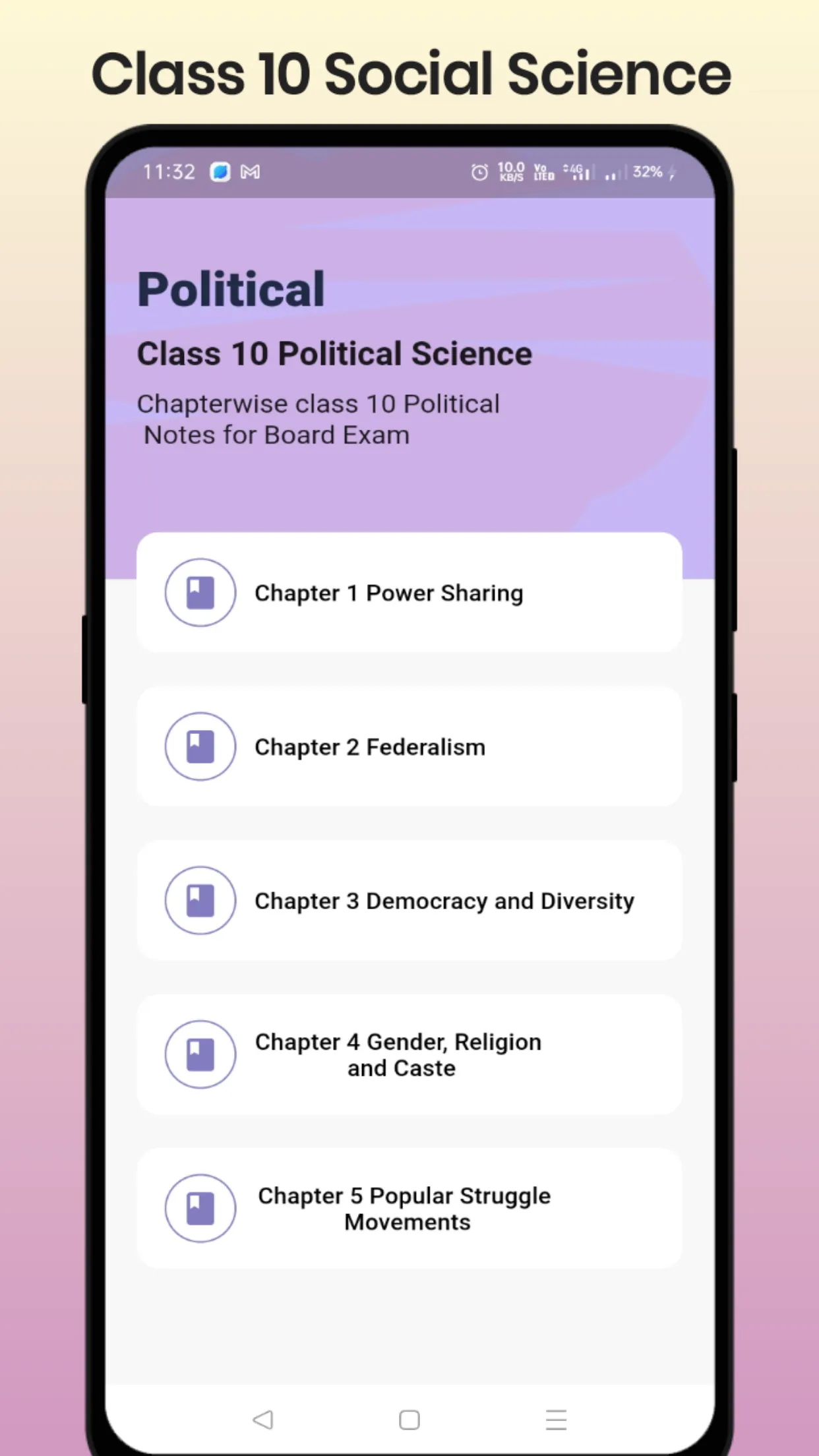 Class 10 Social Science Notes | Indus Appstore | Screenshot