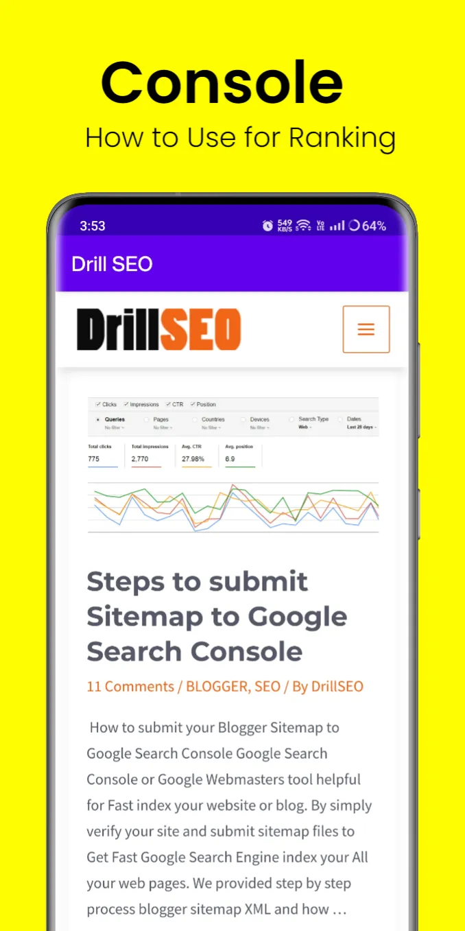 Drill SEO -  SEO Tutorials | Indus Appstore | Screenshot