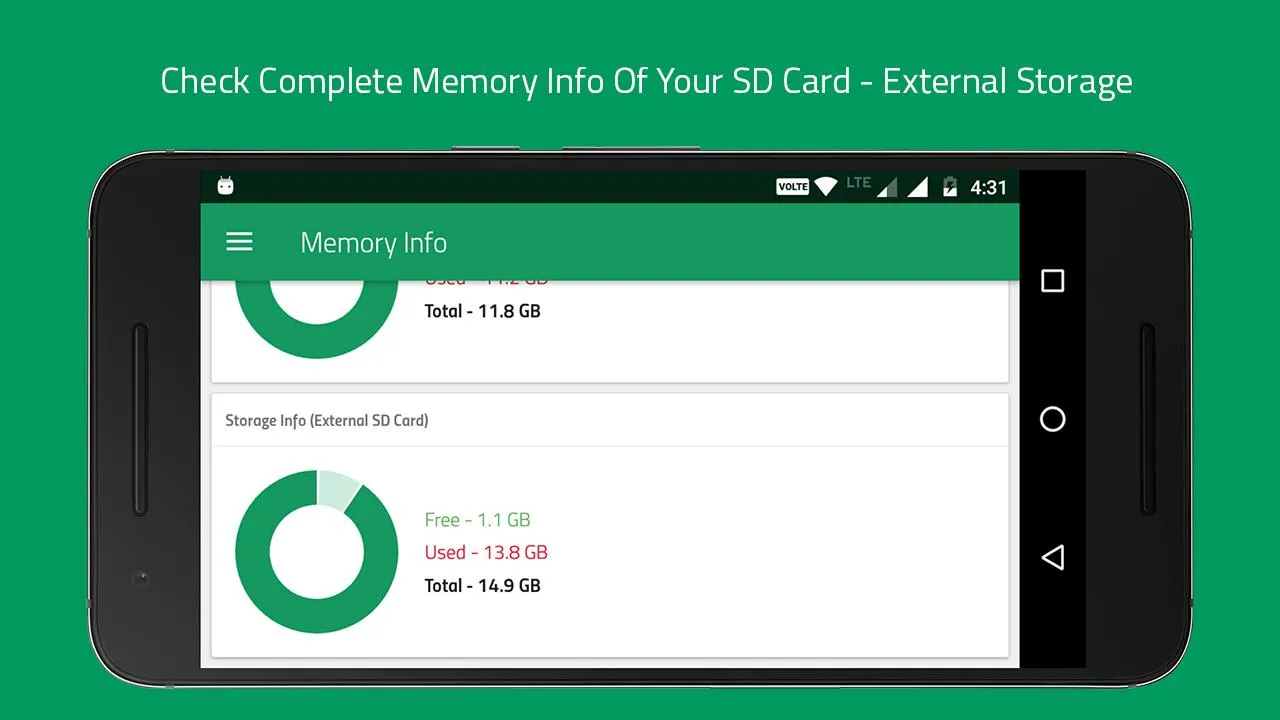 Memory Info (RAM, ROM Internal | Indus Appstore | Screenshot