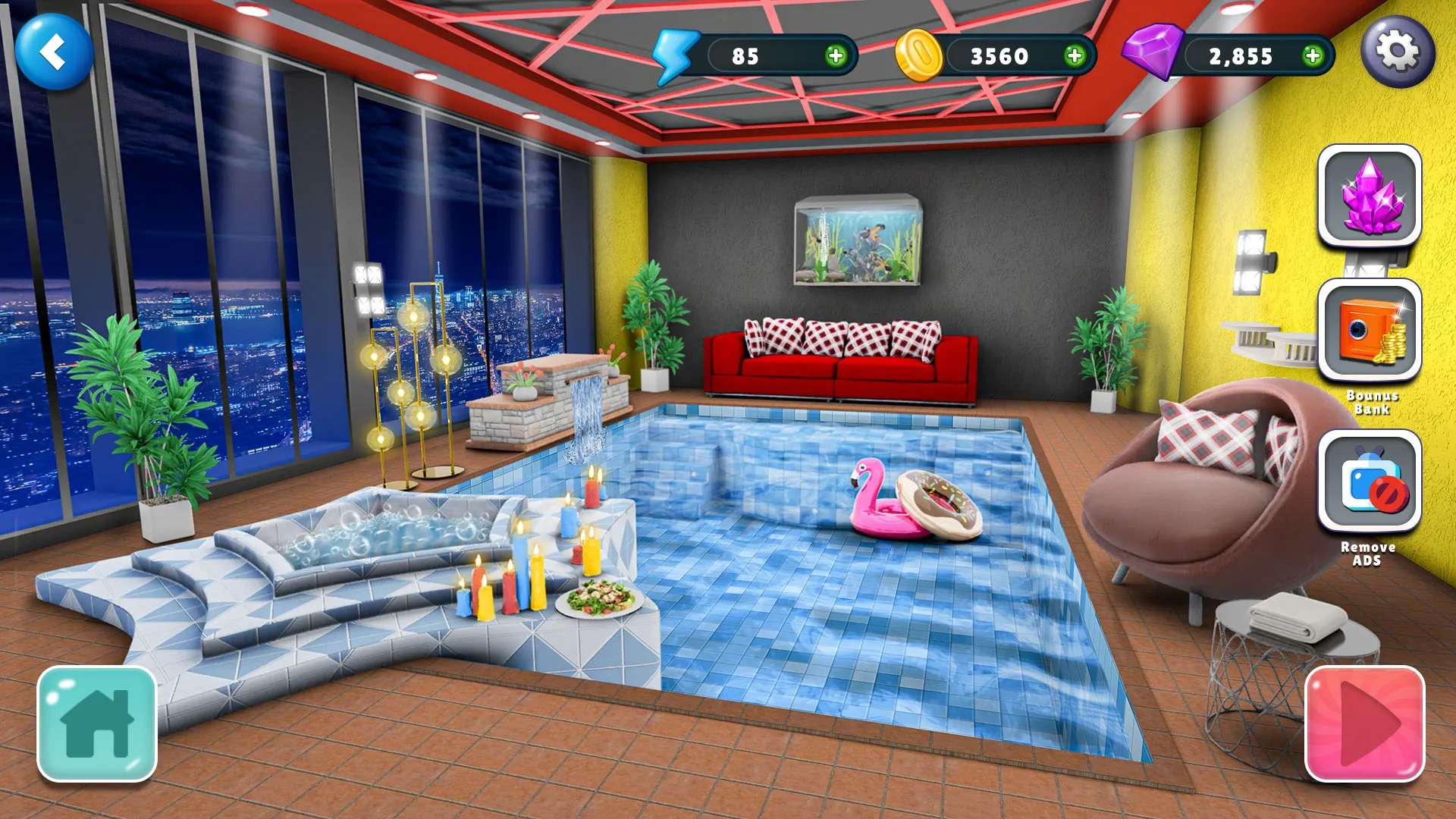 Home Design Makeover 3D Game | Indus Appstore | Screenshot