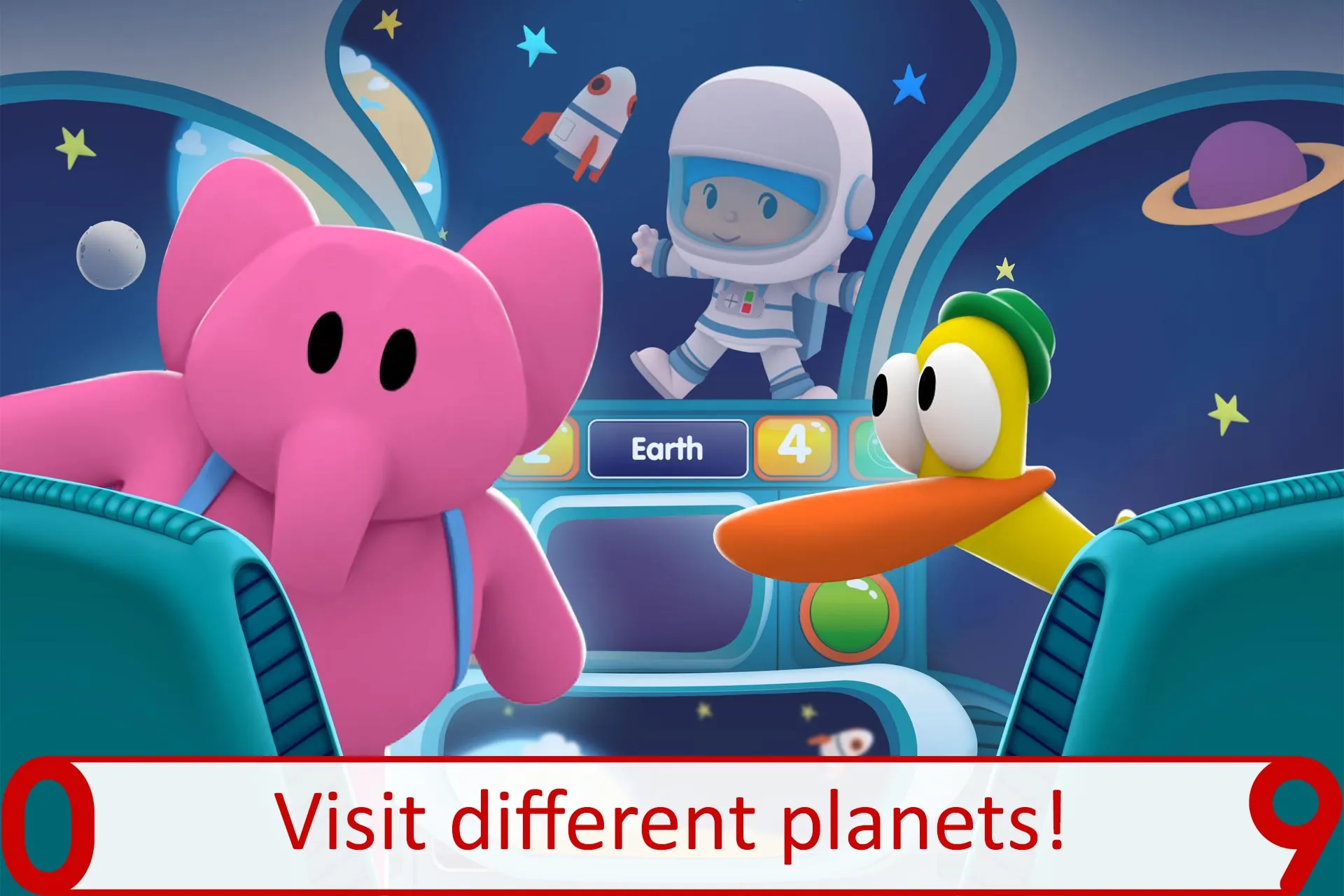 Pocoyo 1,2,3 Space Adventure | Indus Appstore | Screenshot