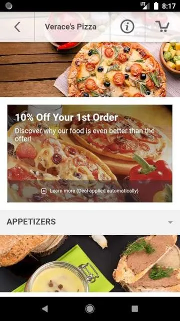 Verace's Pizza Toms River | Indus Appstore | Screenshot