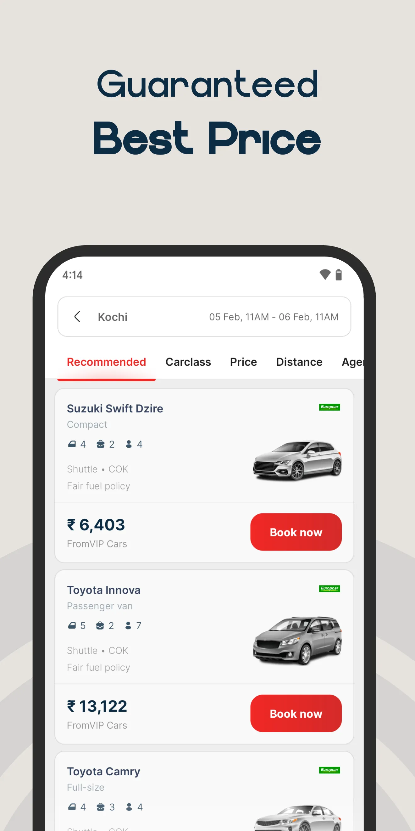 Car Rental Near Me | Indus Appstore | Screenshot