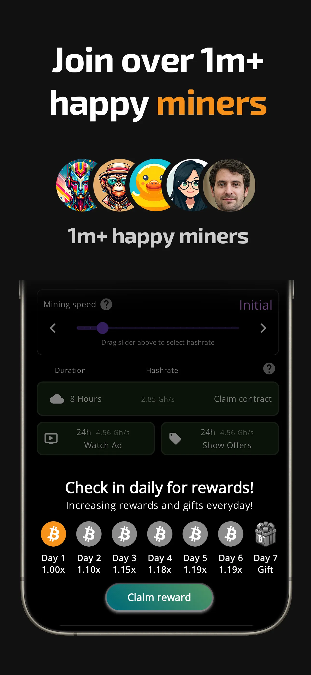 Bitcoin Mining (Crypto Miner) | Indus Appstore | Screenshot