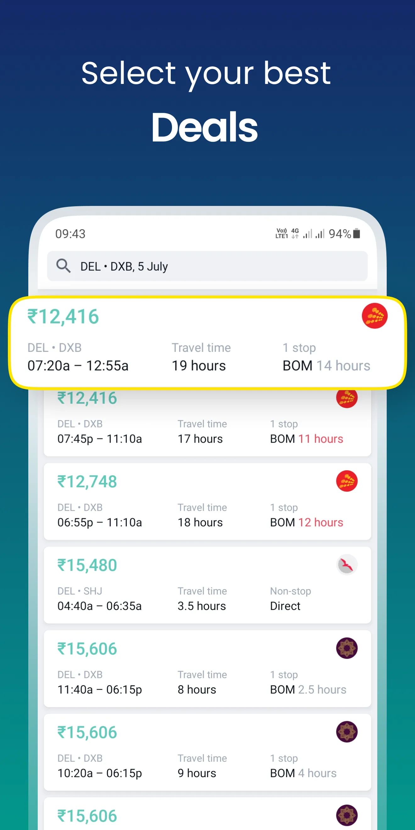 Cheap Flights | Indus Appstore | Screenshot