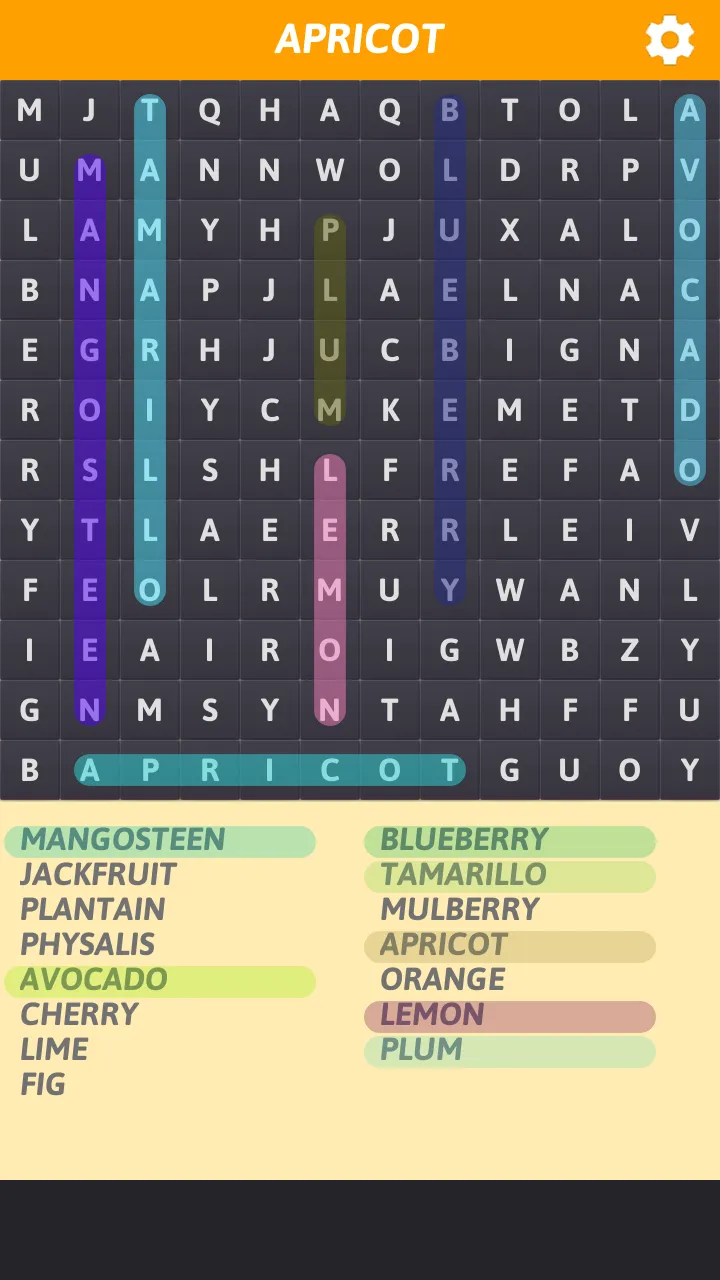 Fruits Word Search | Indus Appstore | Screenshot