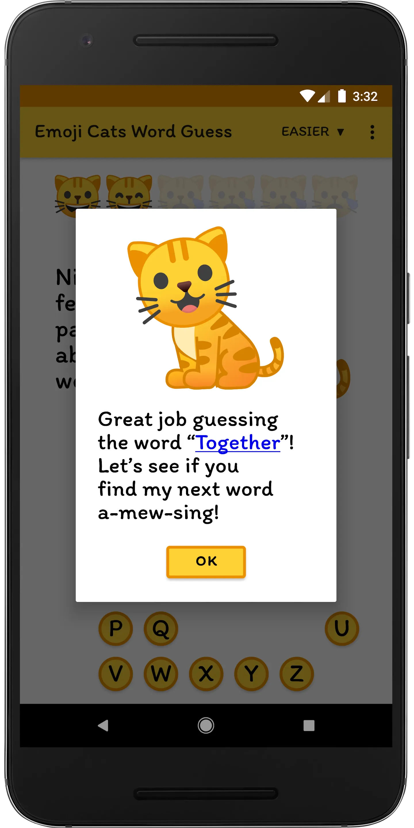 Emoji Cats Word Guess | Indus Appstore | Screenshot