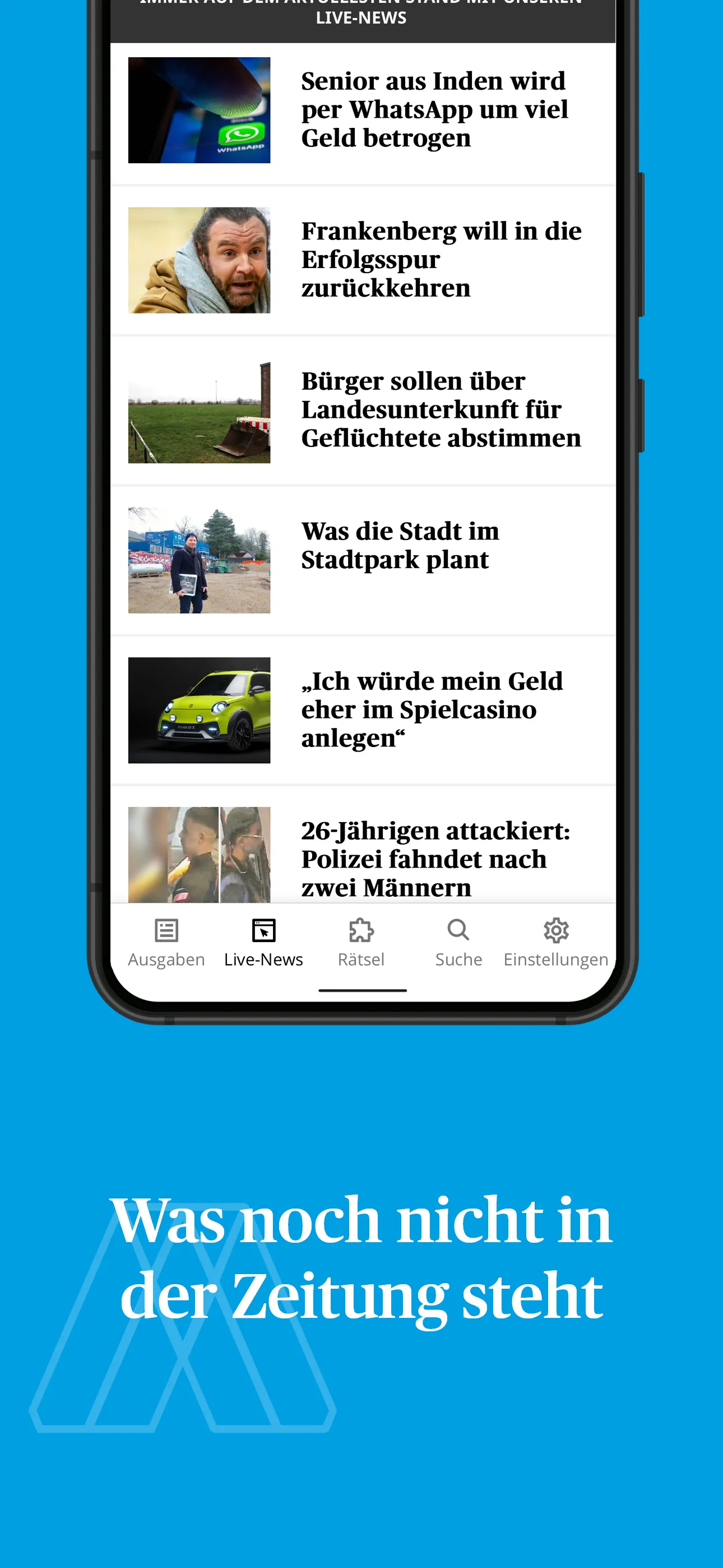 Aachener Zeitung E-Paper | Indus Appstore | Screenshot