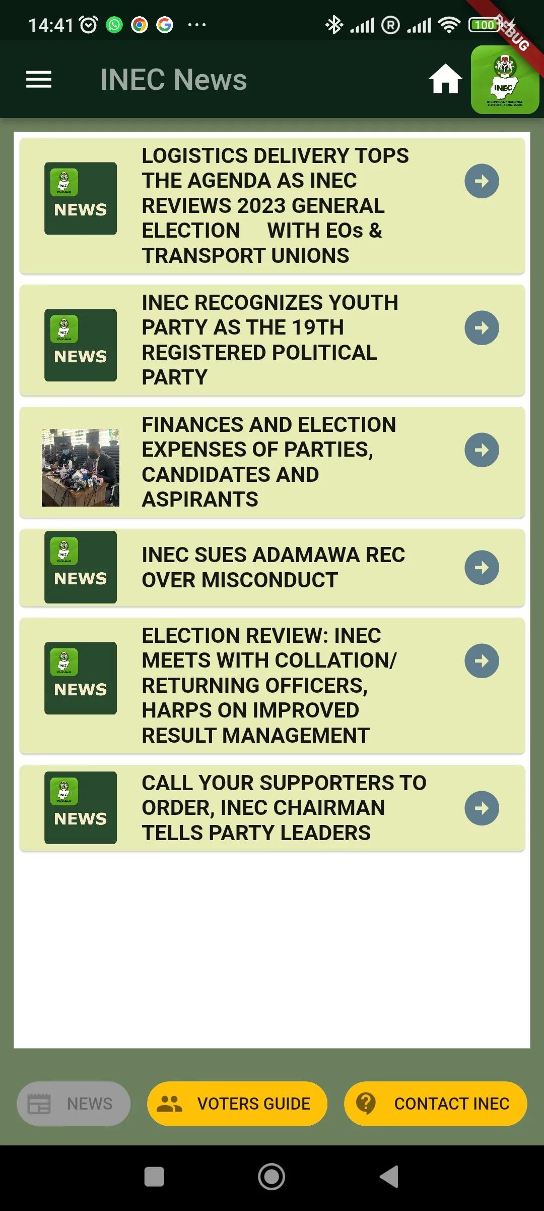 myINEC: Official app of INEC | Indus Appstore | Screenshot