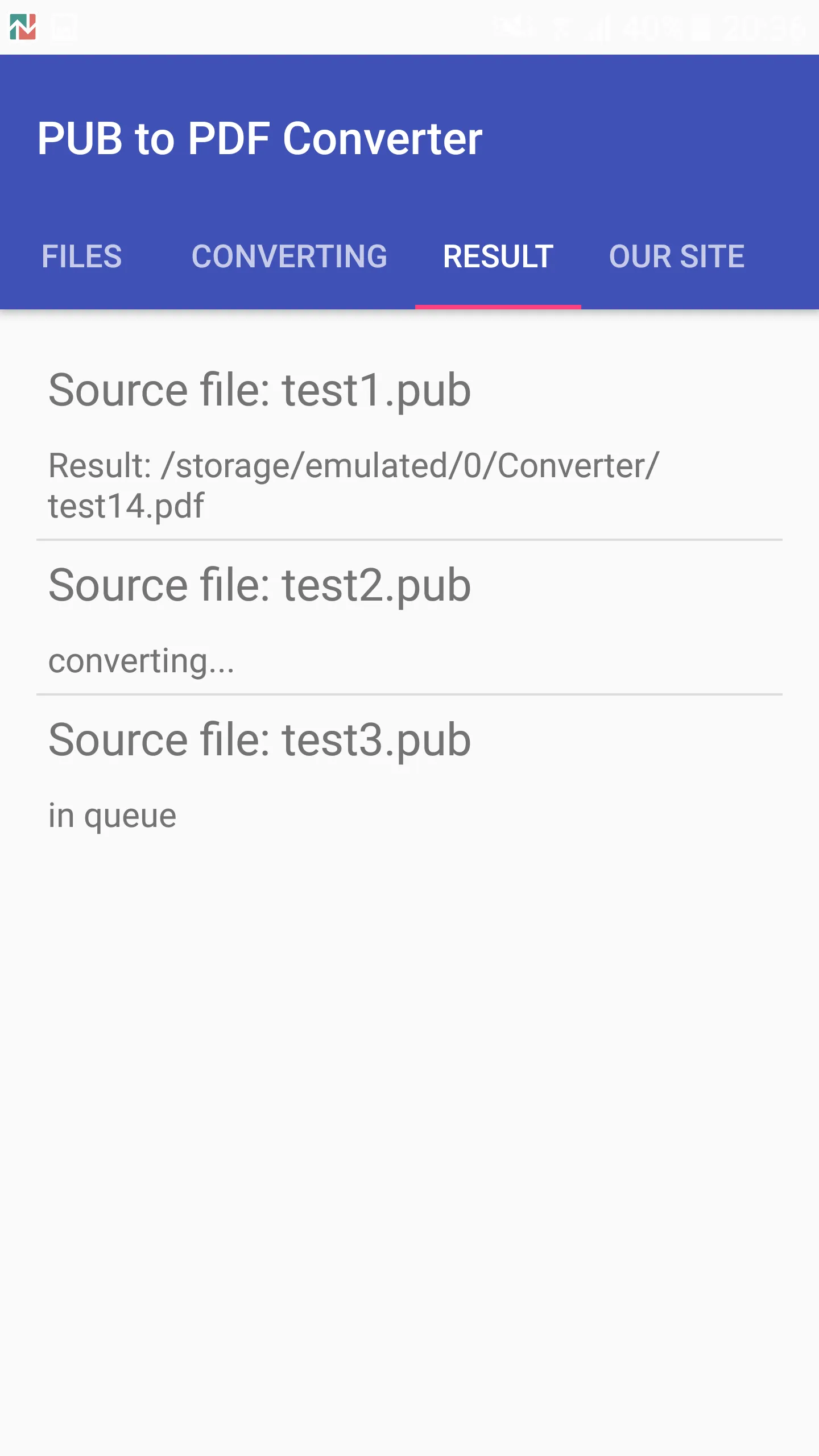 PUB to PDF Converter | Indus Appstore | Screenshot