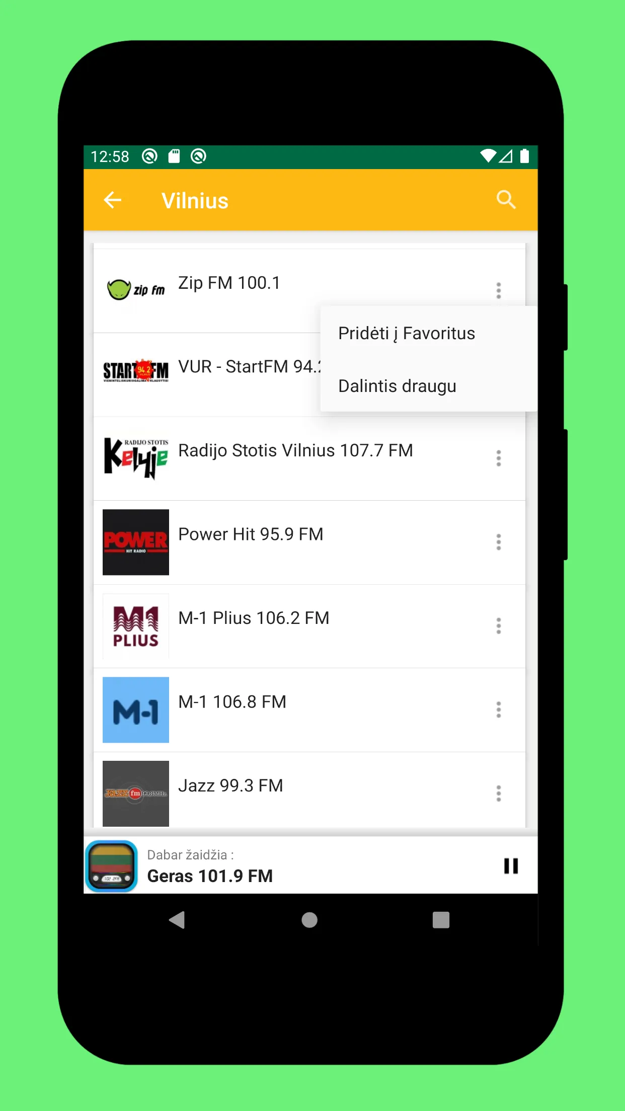 Radio Lithuania + Radio Online | Indus Appstore | Screenshot