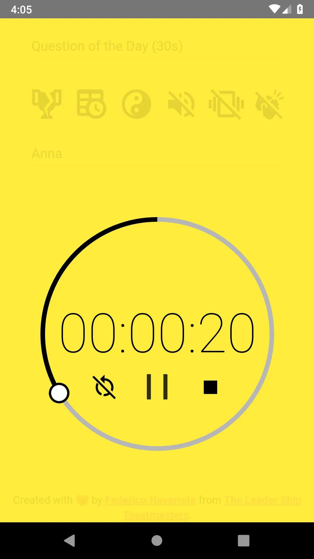 Toastmasters Timer | Indus Appstore | Screenshot