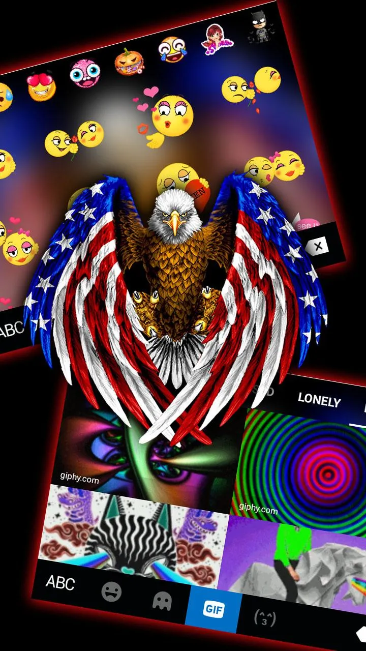 American Eagle Flag Keyboard T | Indus Appstore | Screenshot