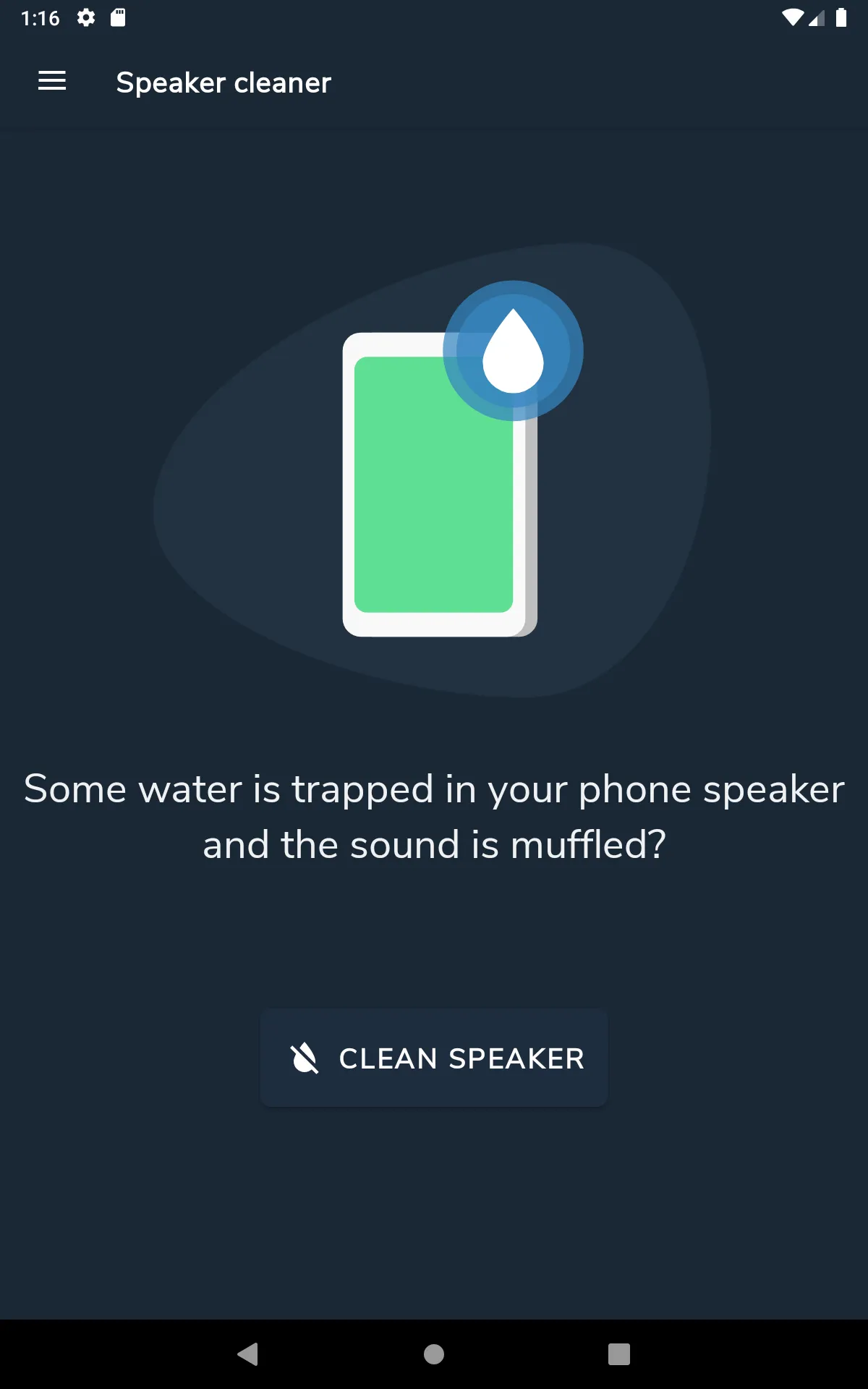 Speaker cleaner - Remove water | Indus Appstore | Screenshot