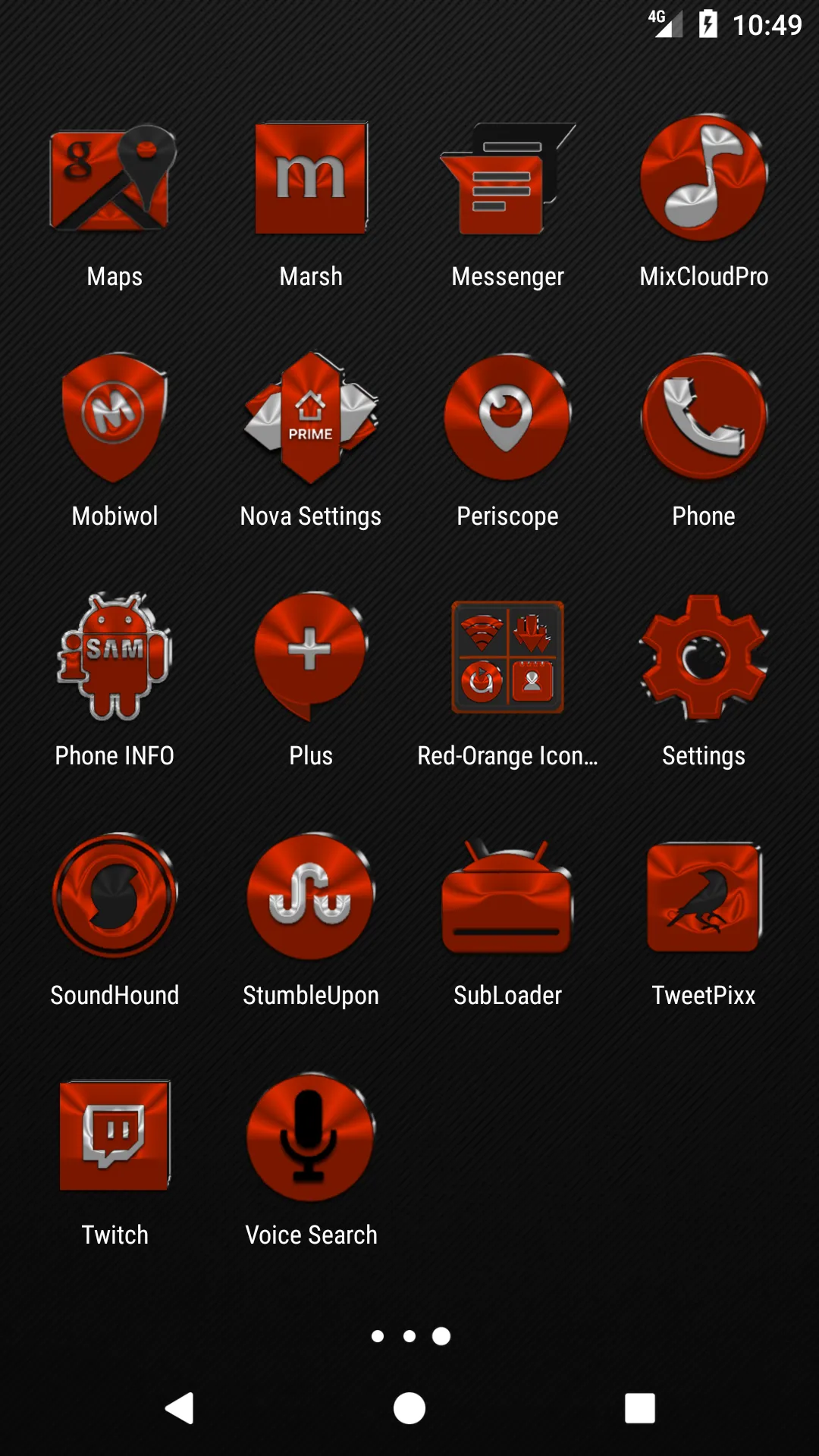 Red Orange Icon Pack | Indus Appstore | Screenshot