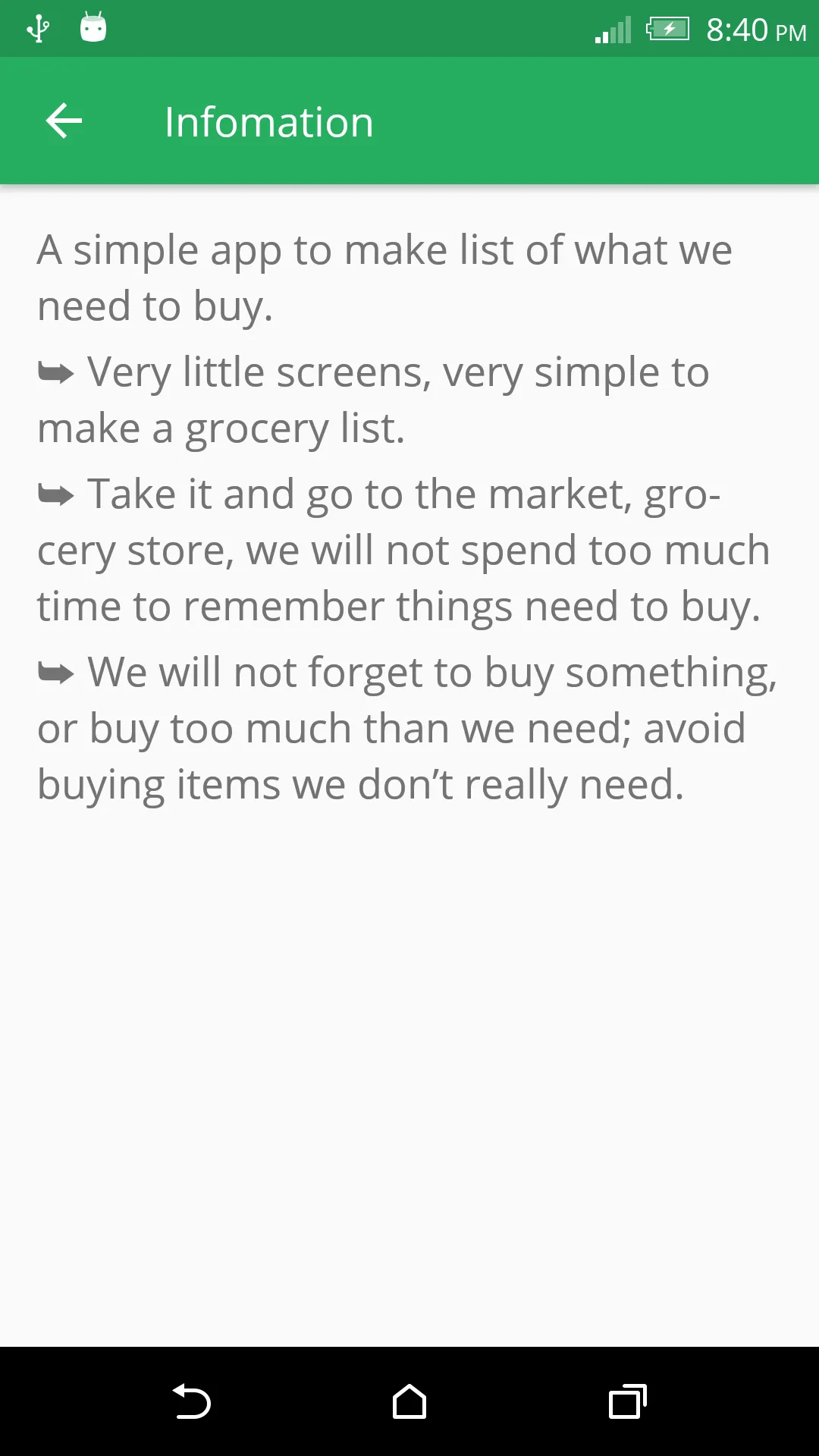 Need to Buy - Grocery List | Indus Appstore | Screenshot