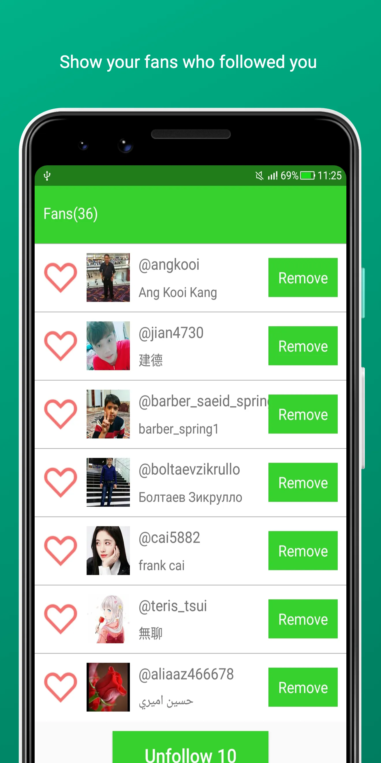 Unfollow Analyzer - Unfollower | Indus Appstore | Screenshot