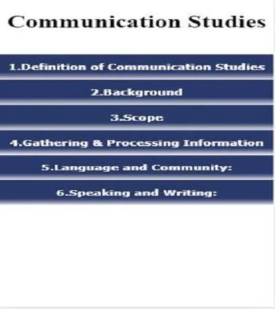 Communication Studies | Indus Appstore | Screenshot