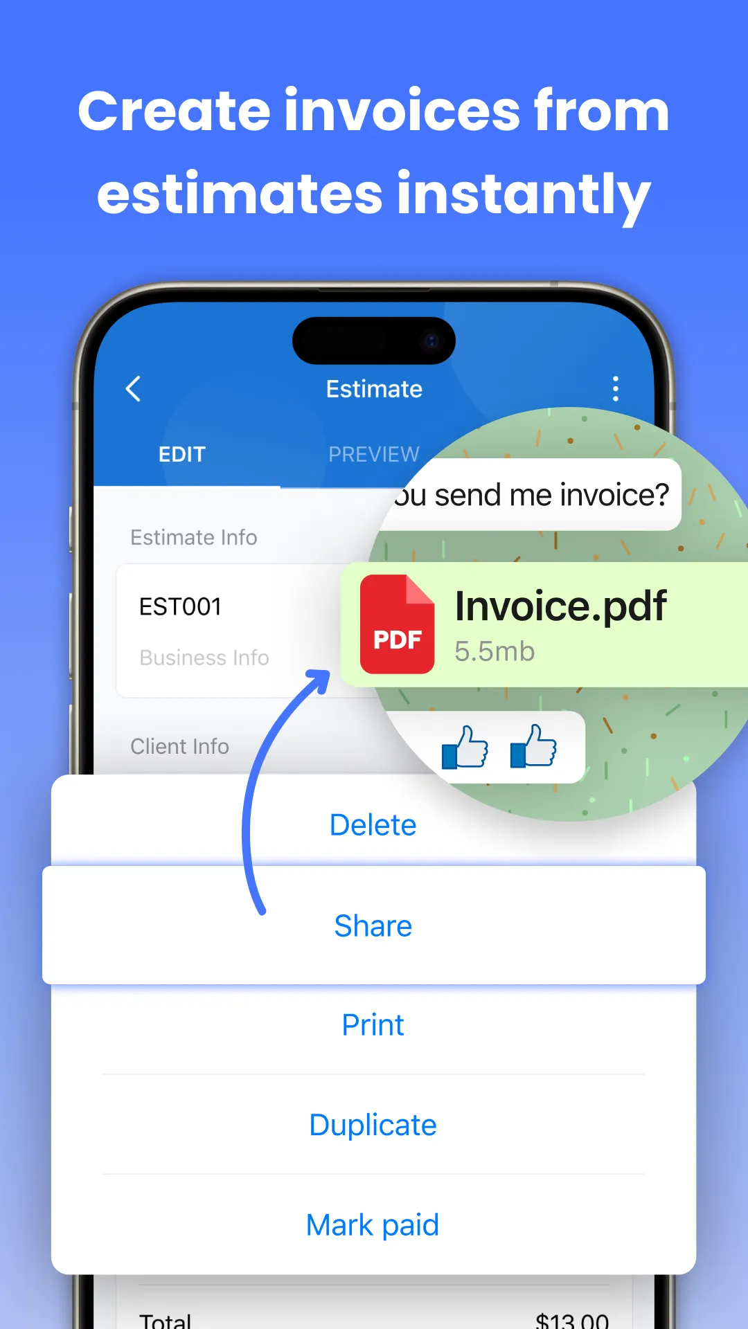 BillUp: Easy Invoice Maker | Indus Appstore | Screenshot