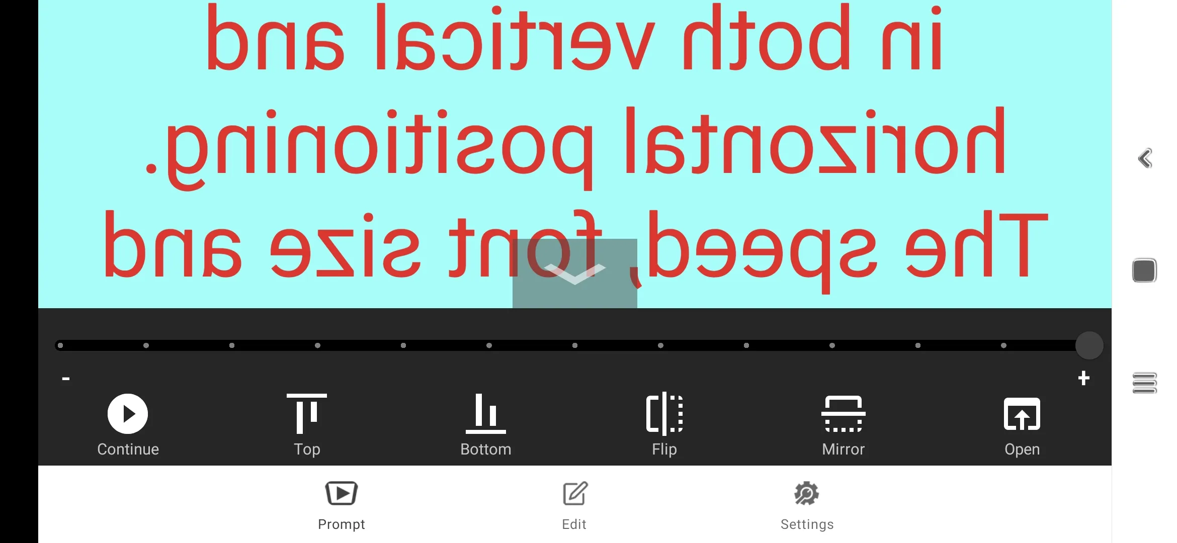 ForPrompt Tablet Prompter | Indus Appstore | Screenshot