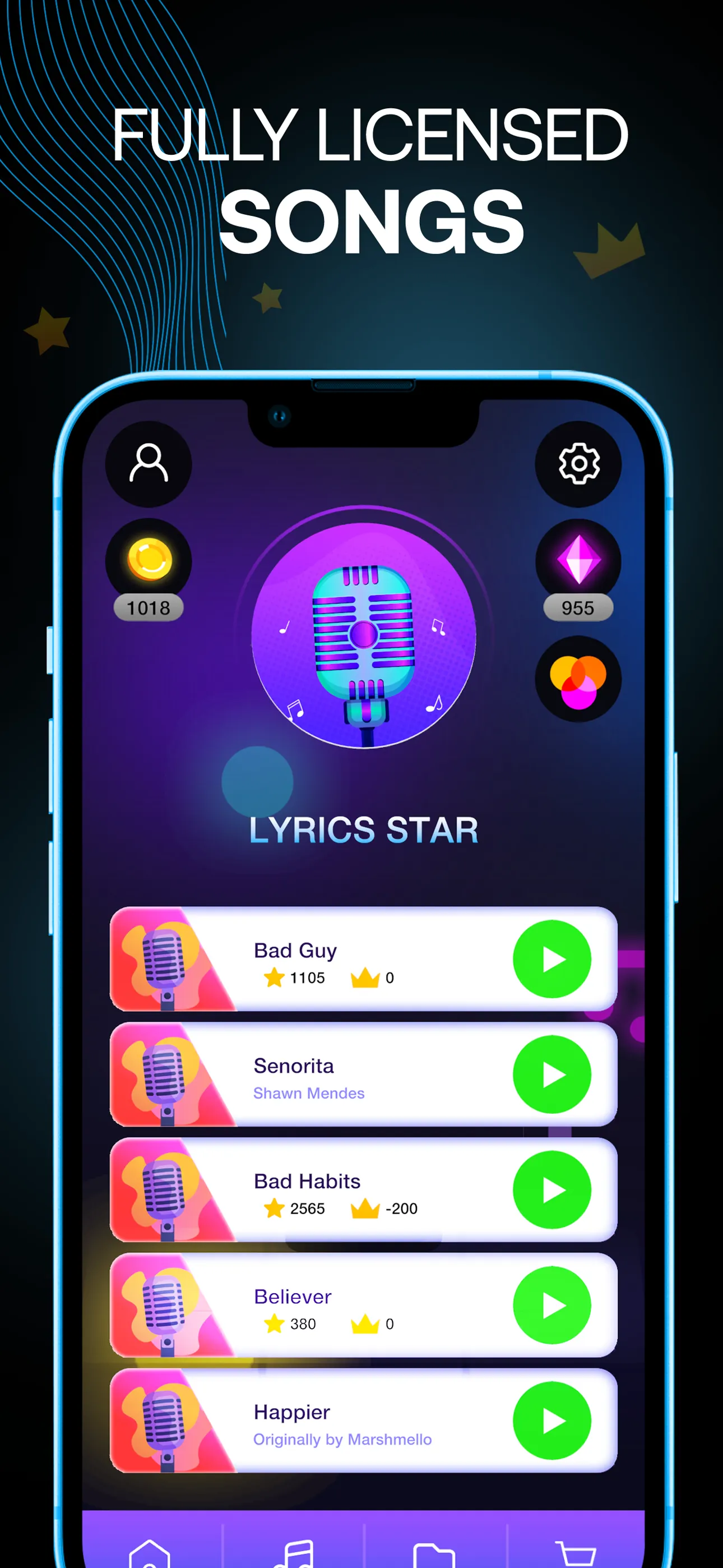 Lyrics Star・Song Lyrics Tiles | Indus Appstore | Screenshot