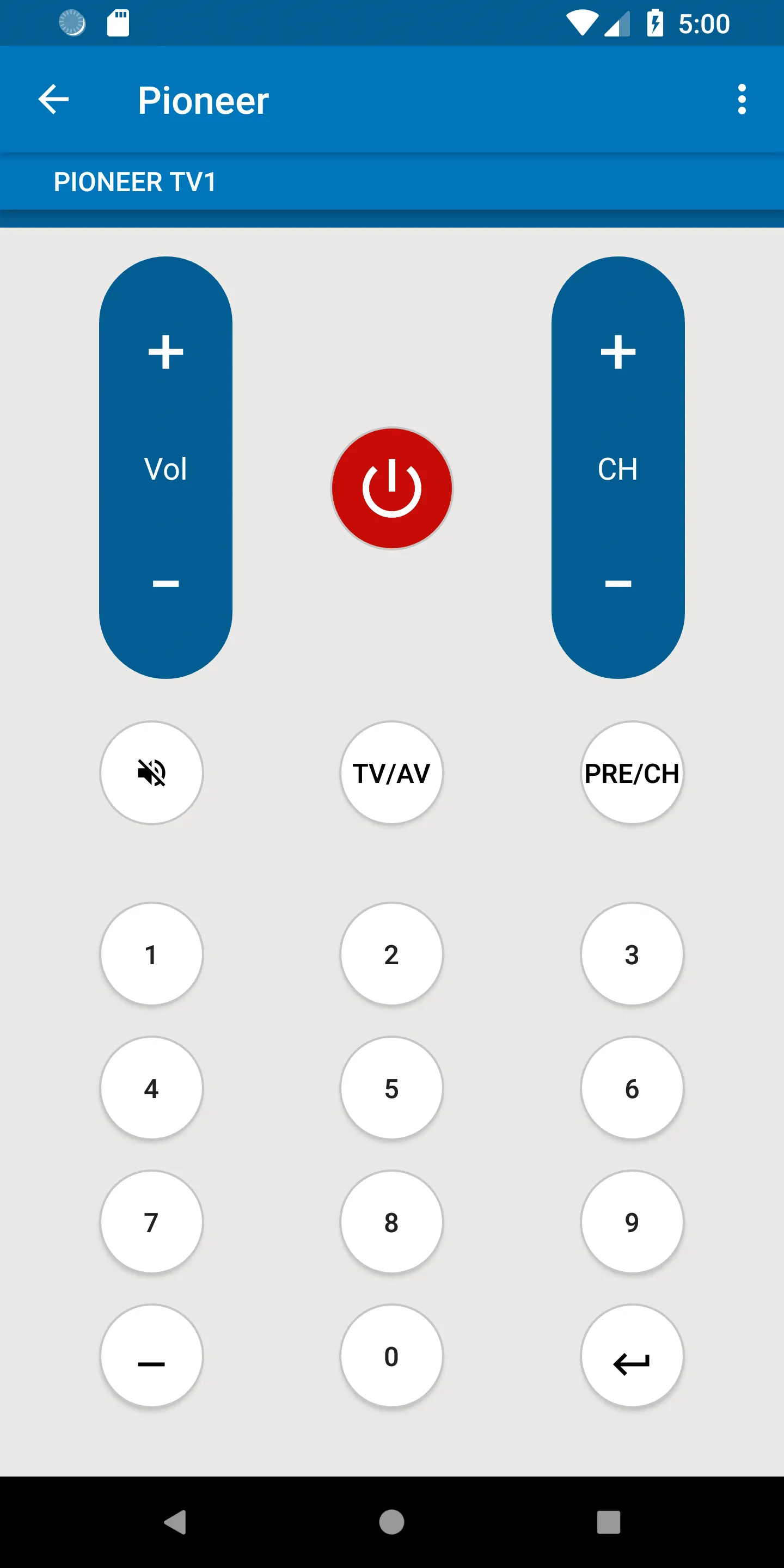 Pioneer TV Remote | Indus Appstore | Screenshot