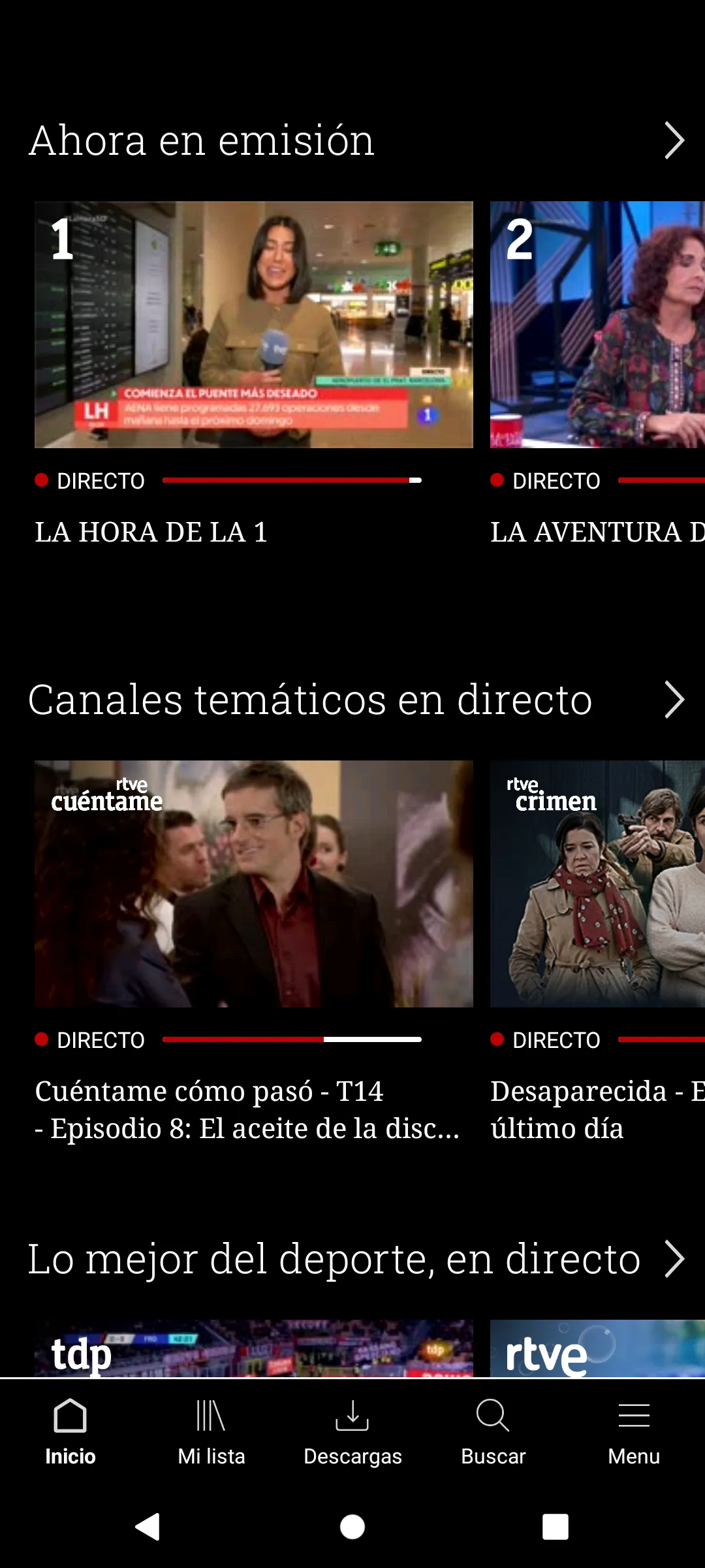 RTVE Play | Indus Appstore | Screenshot