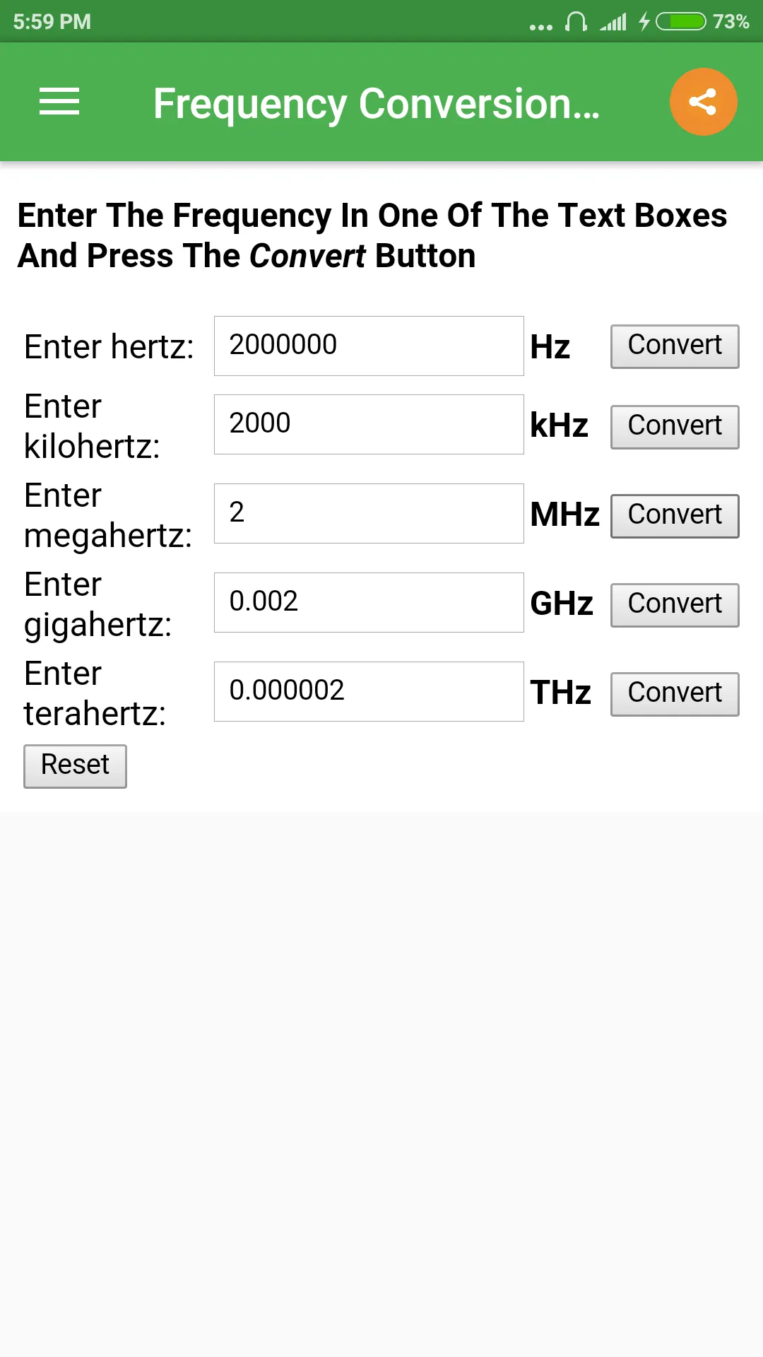 Frequency Converter | Indus Appstore | Screenshot