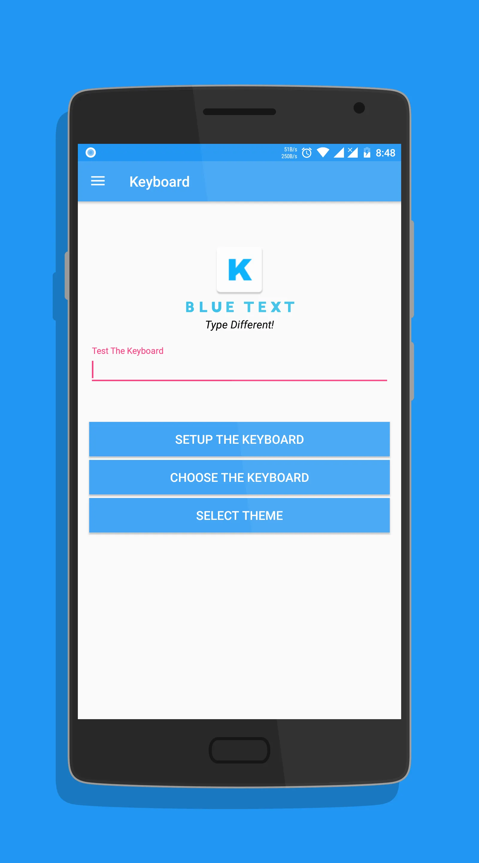 Blue Text - Keyboard + Convert | Indus Appstore | Screenshot